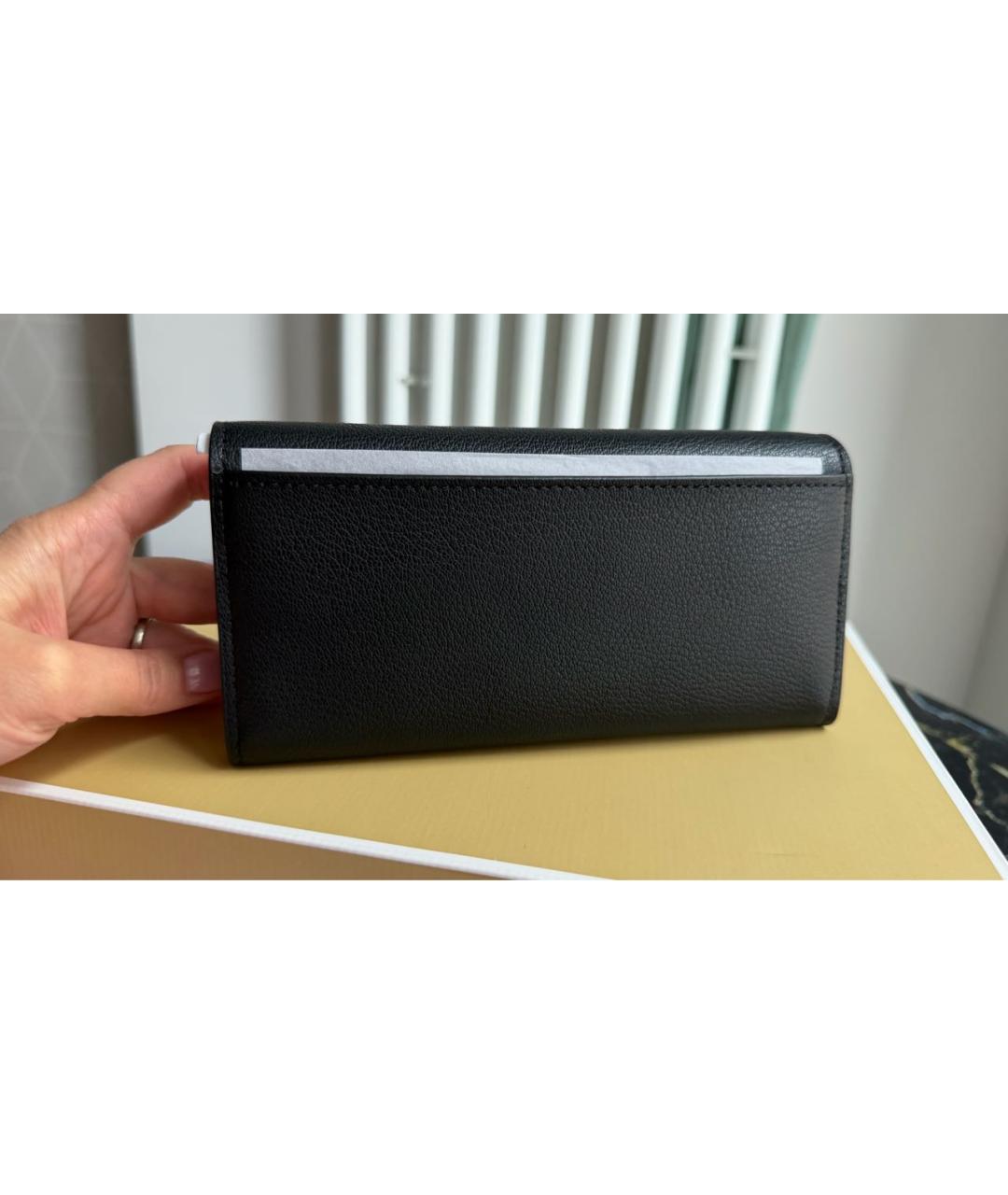 MICHAEL KORS Черный кожаный кошелек, фото 6