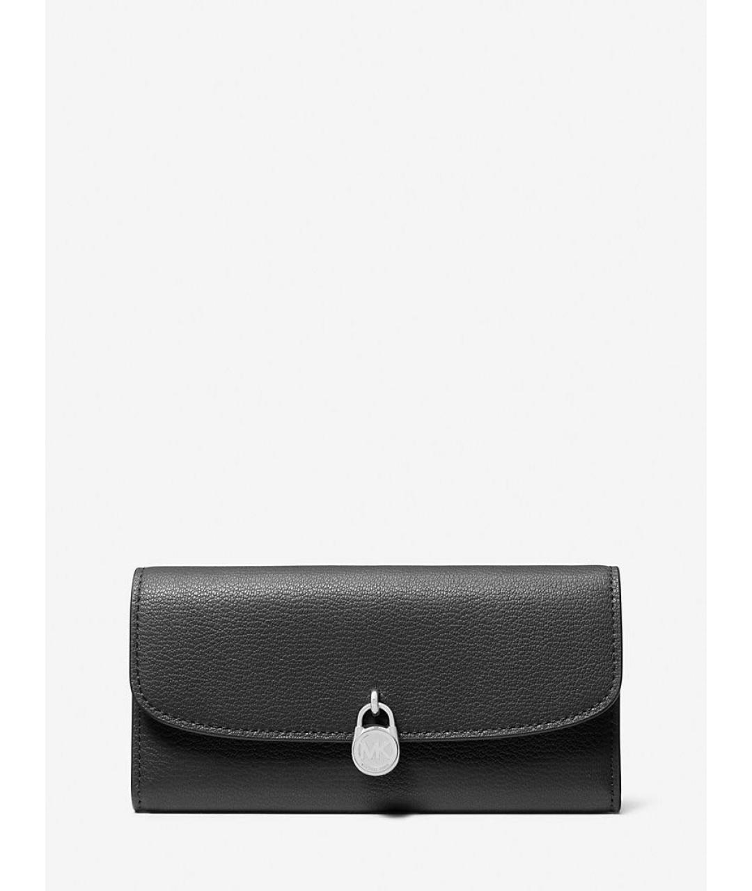 MICHAEL KORS Черный кожаный кошелек, фото 7