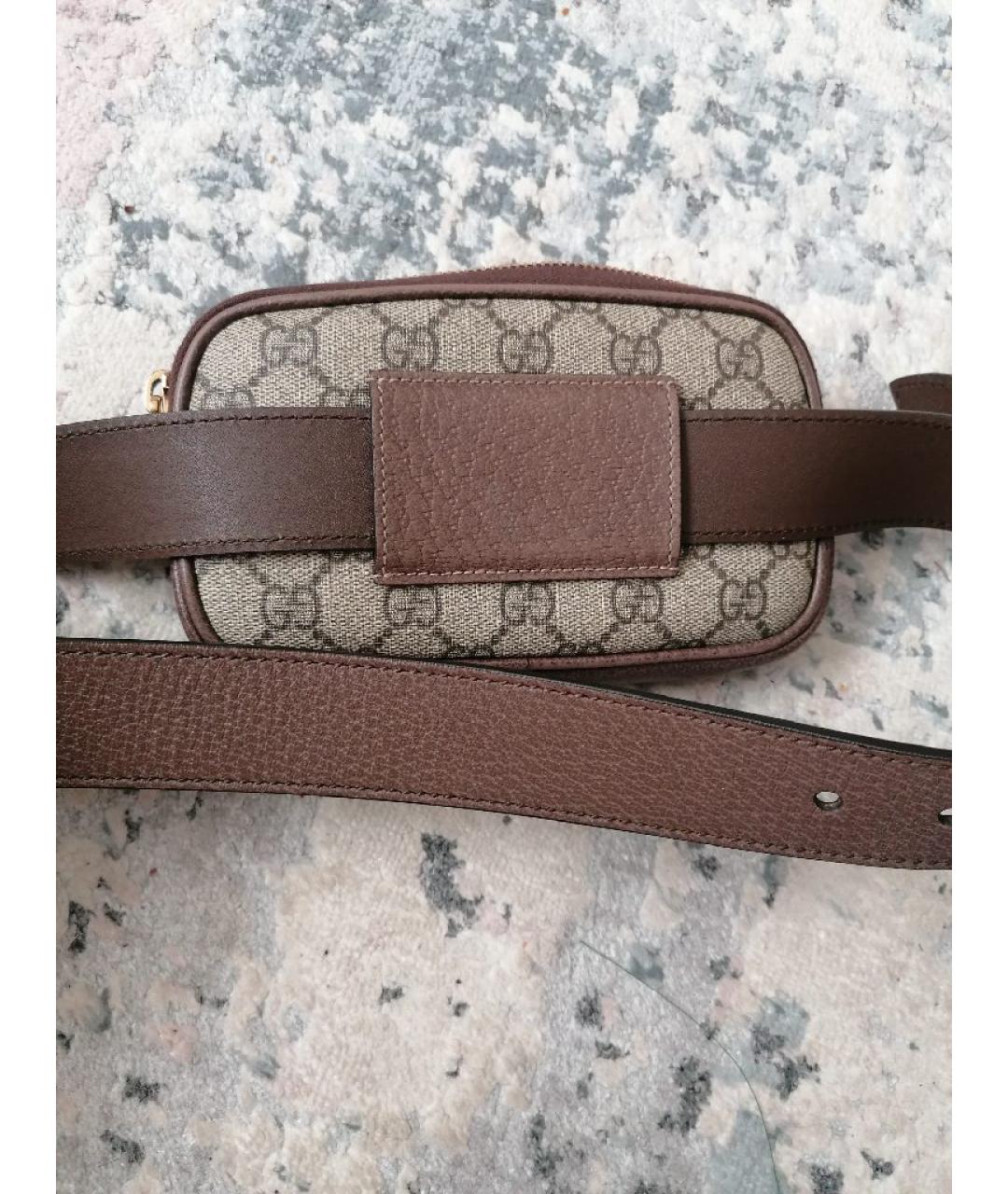 GUCCI Бежевая поясная сумка, фото 3