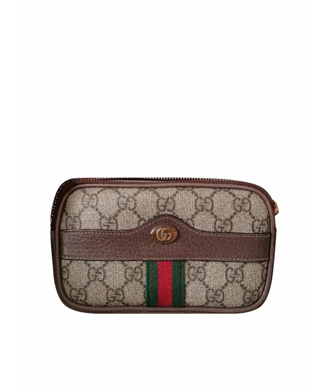 GUCCI Бежевая поясная сумка, фото 1