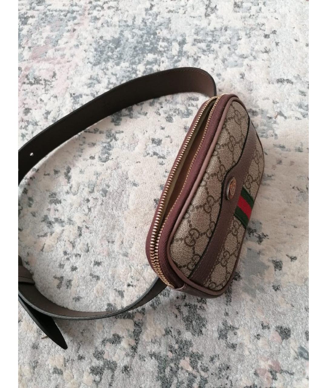 GUCCI Бежевая поясная сумка, фото 2
