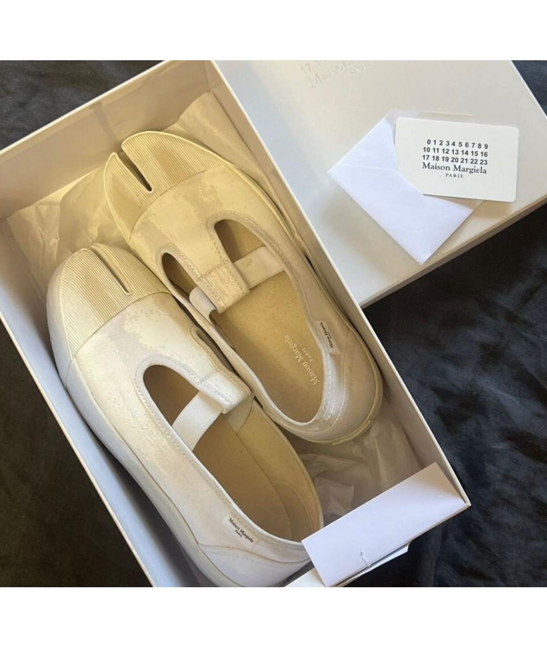 MAISON MARGIELA Белые текстильные кеды, фото 5