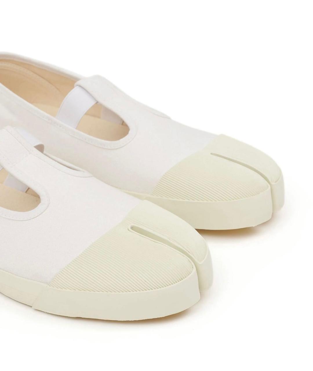 MAISON MARGIELA Белые текстильные кеды, фото 2