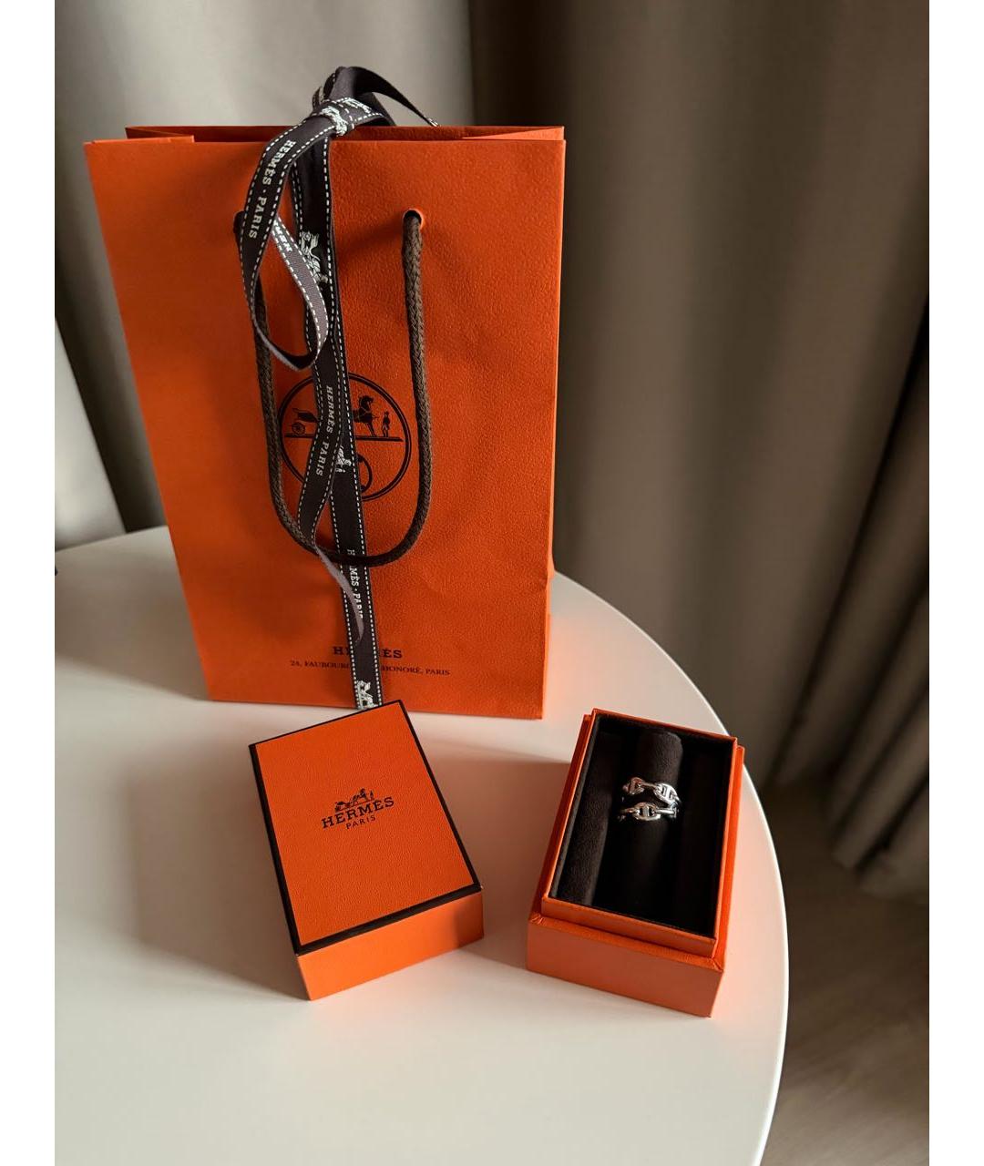 HERMES Серебряное серебряное кольцо, фото 2