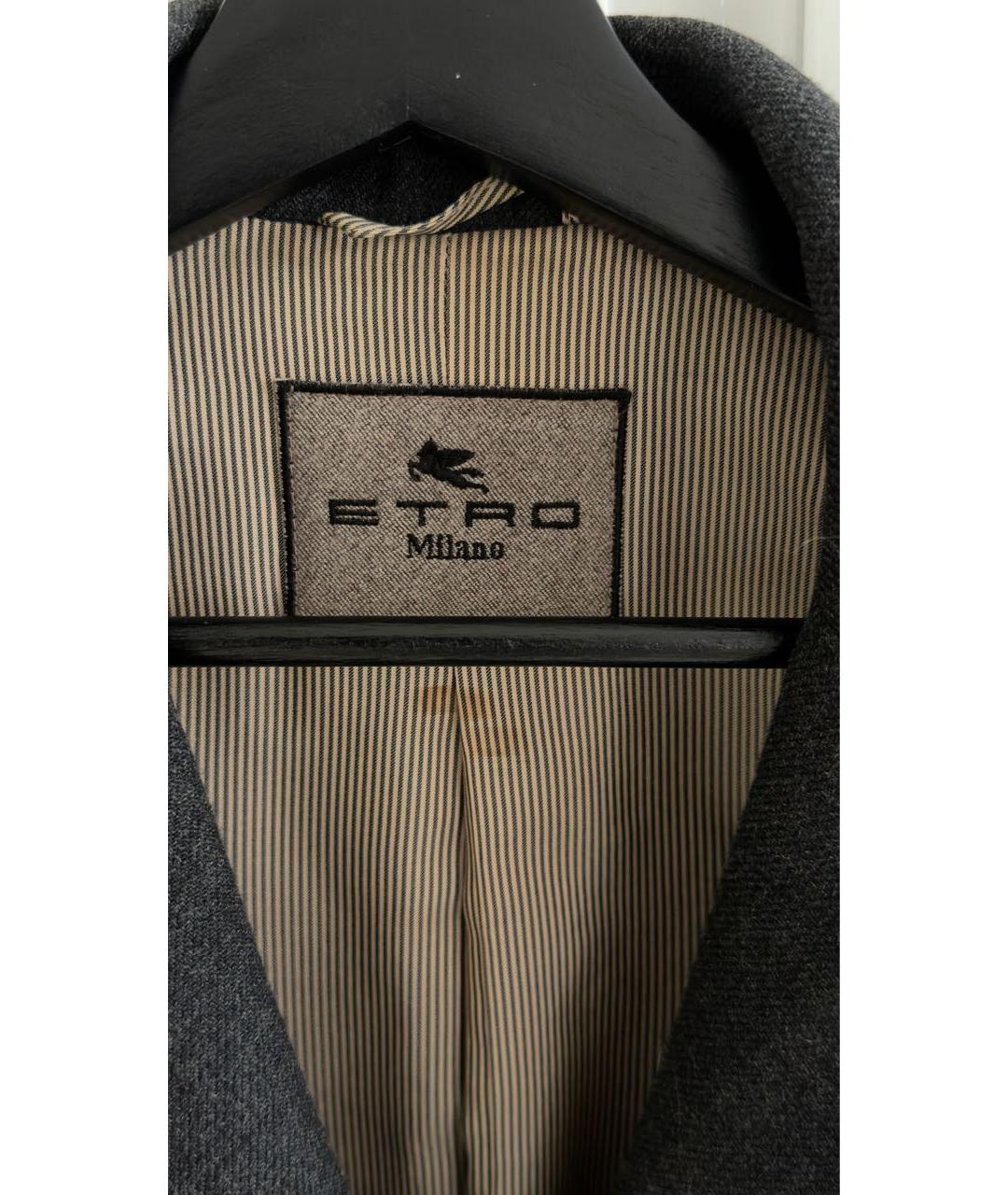 ETRO Фиолетовое шерстяное пальто, фото 3