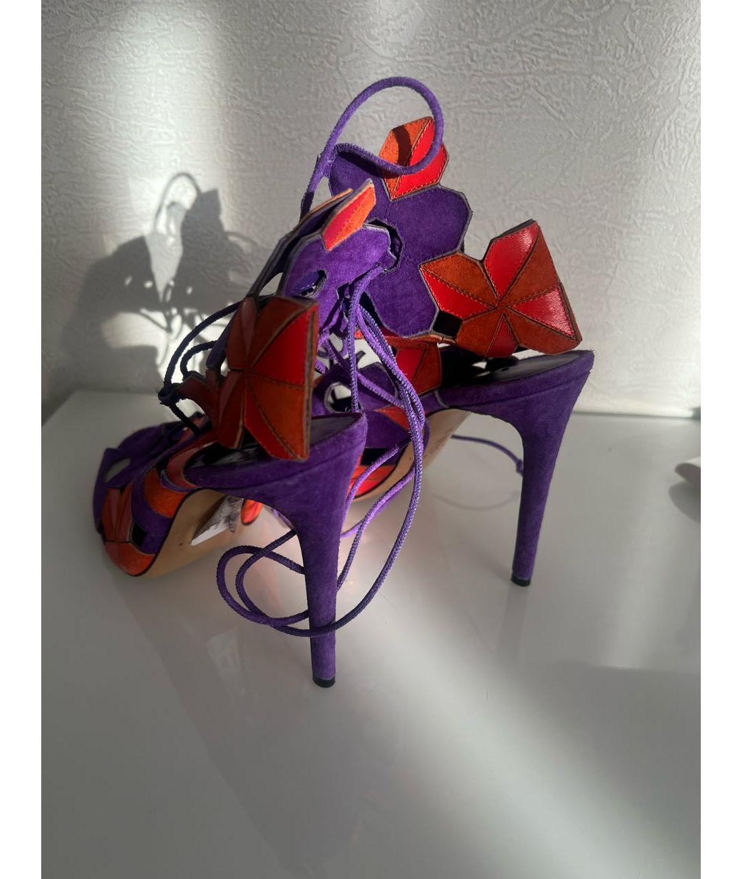 CASADEI Мульти замшевые босоножки, фото 3