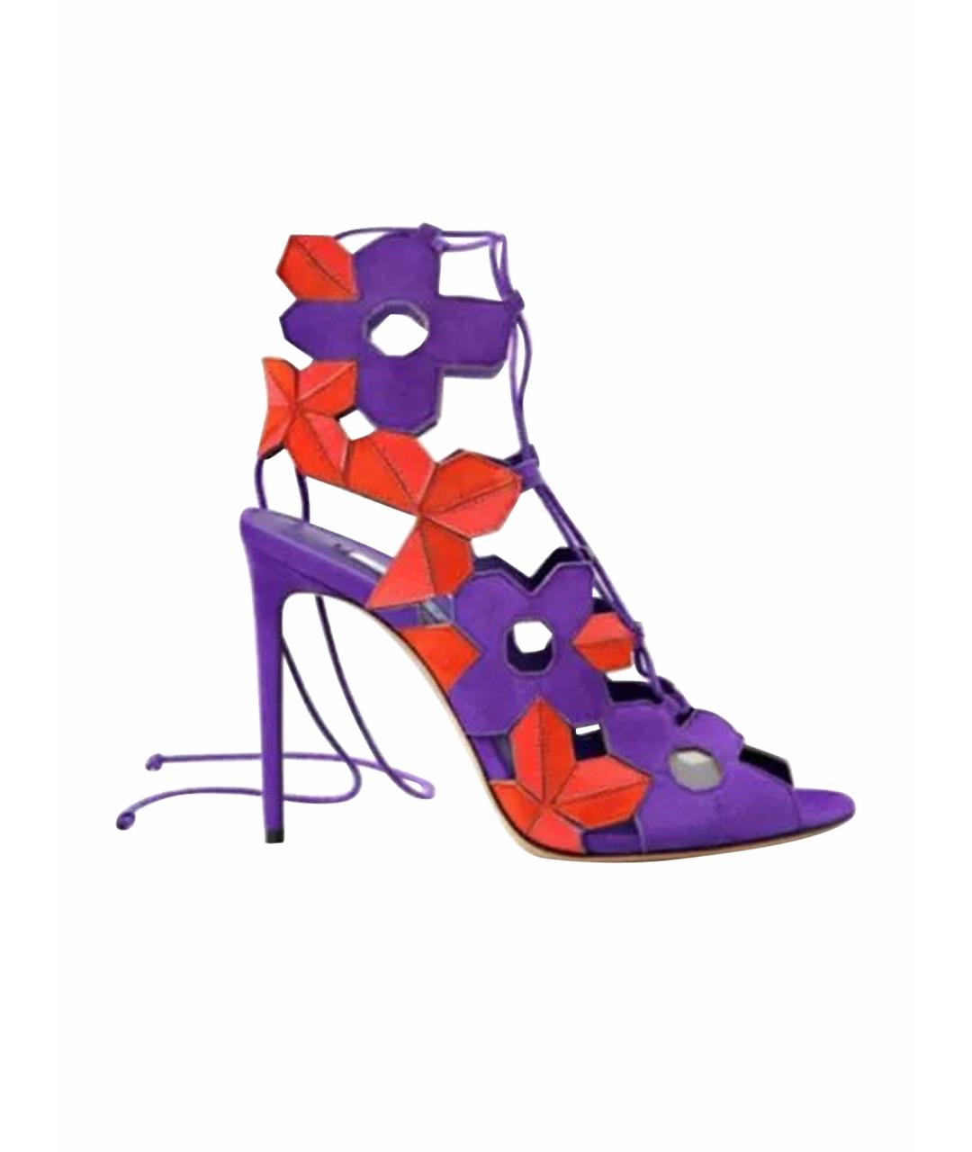 CASADEI Мульти замшевые босоножки, фото 1