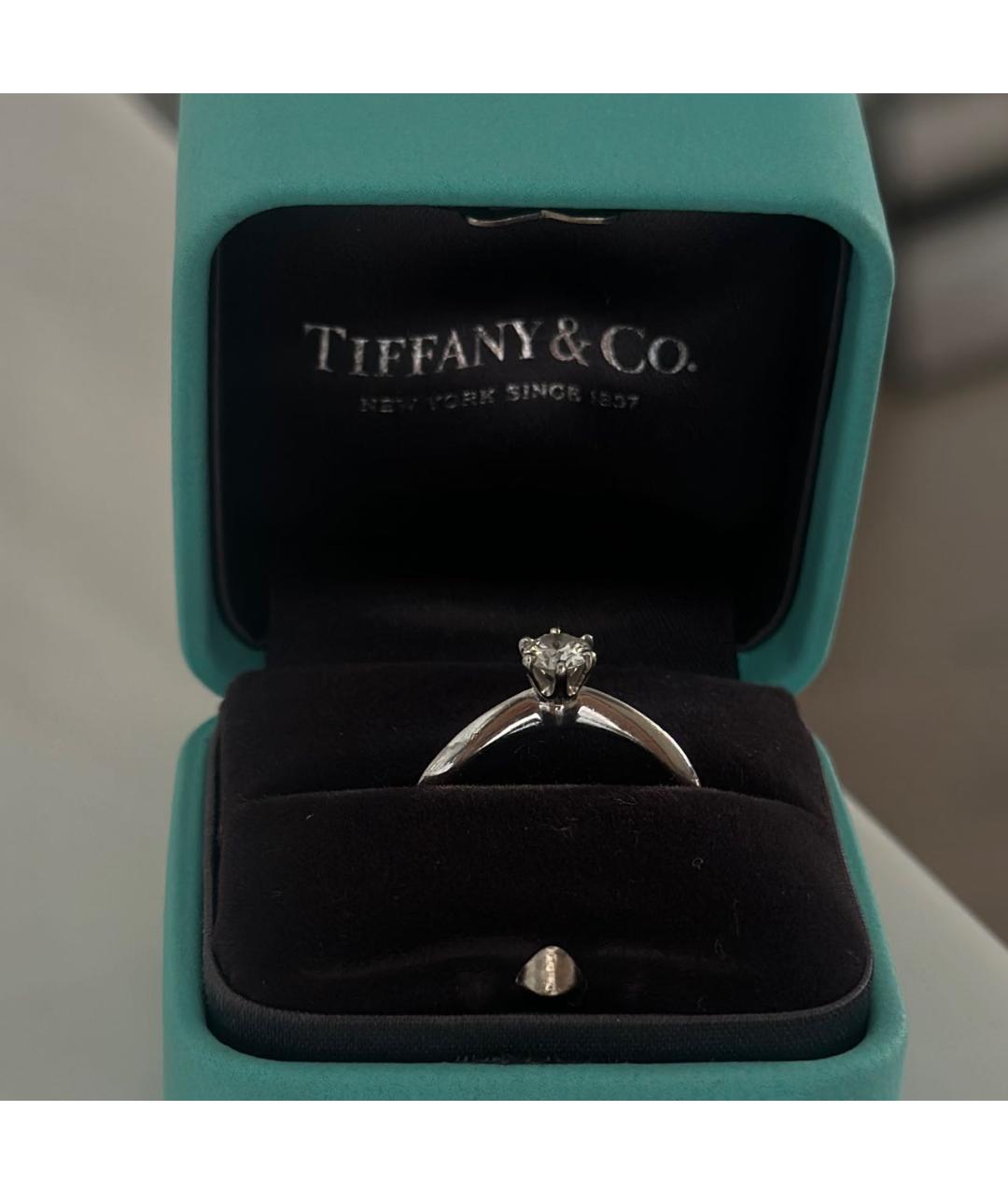 TIFFANY&CO Серебряное платиновое кольцо, фото 4