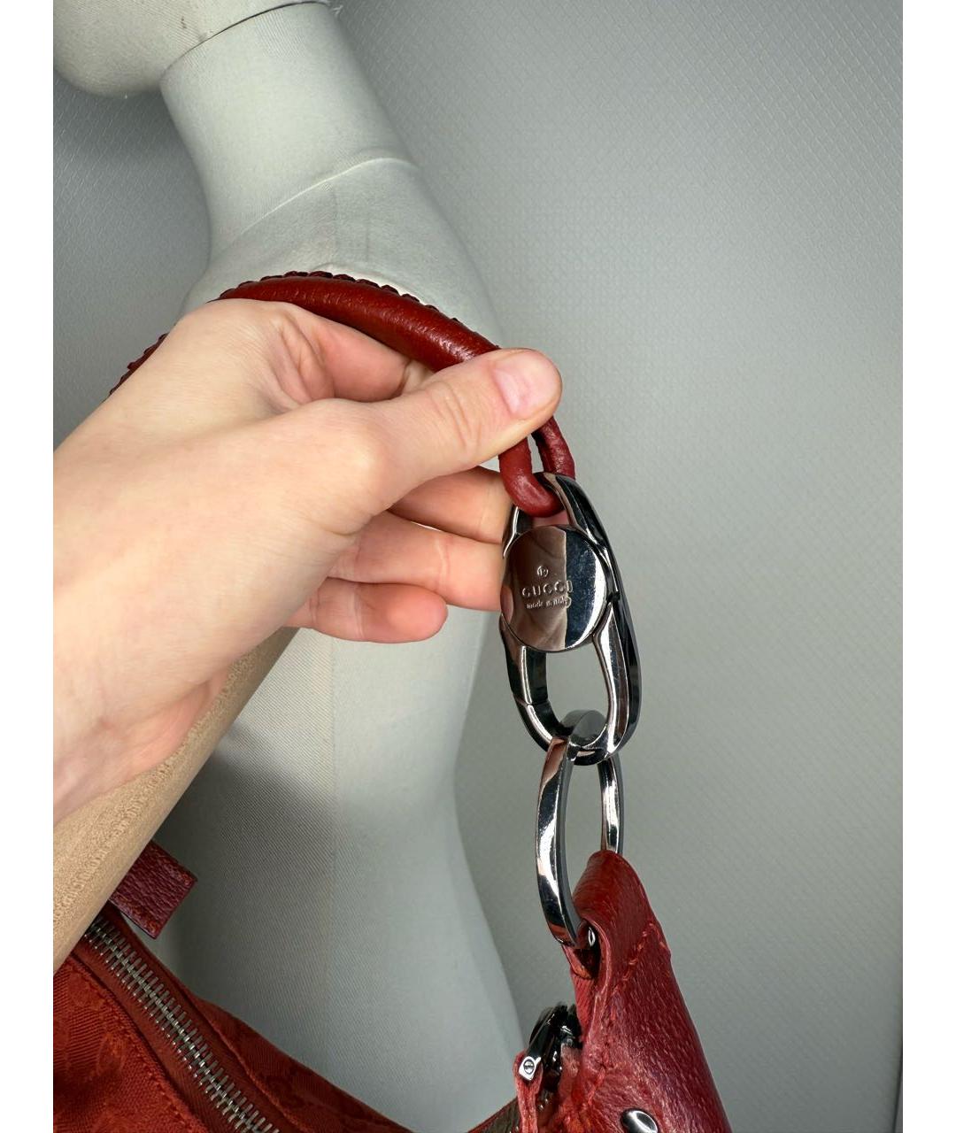 GUCCI Красная сумка через плечо, фото 5