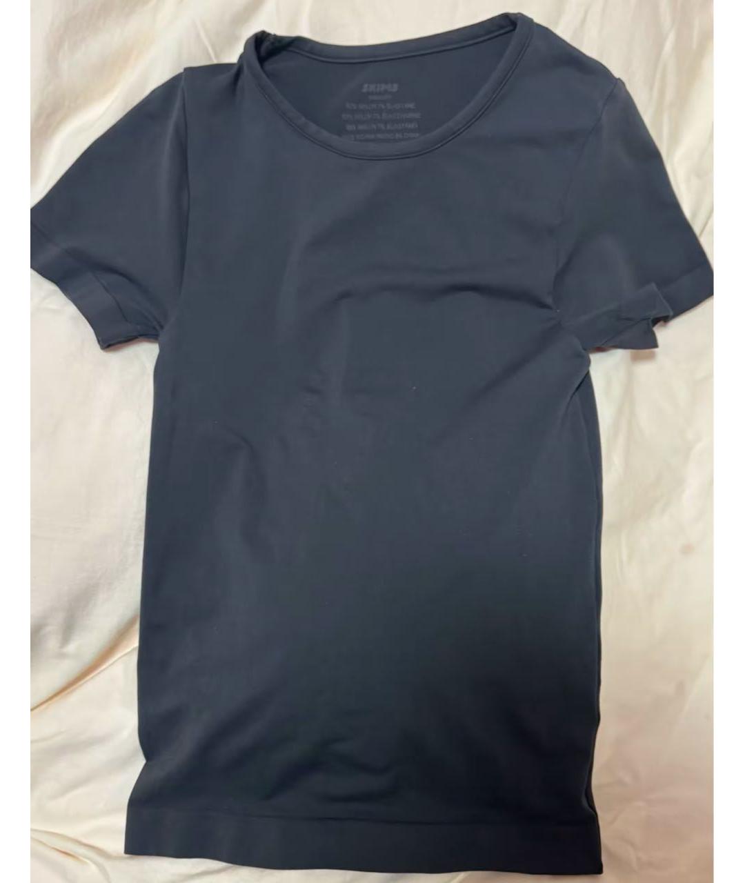 SKIMS Черная футболка, фото 5