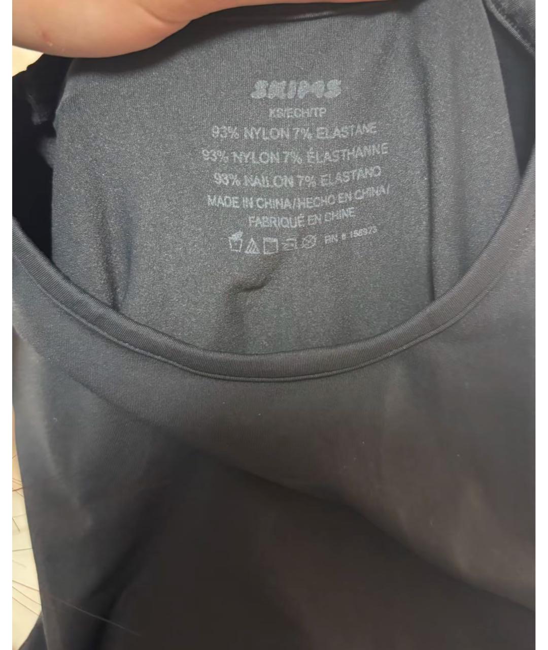 SKIMS Черная футболка, фото 6