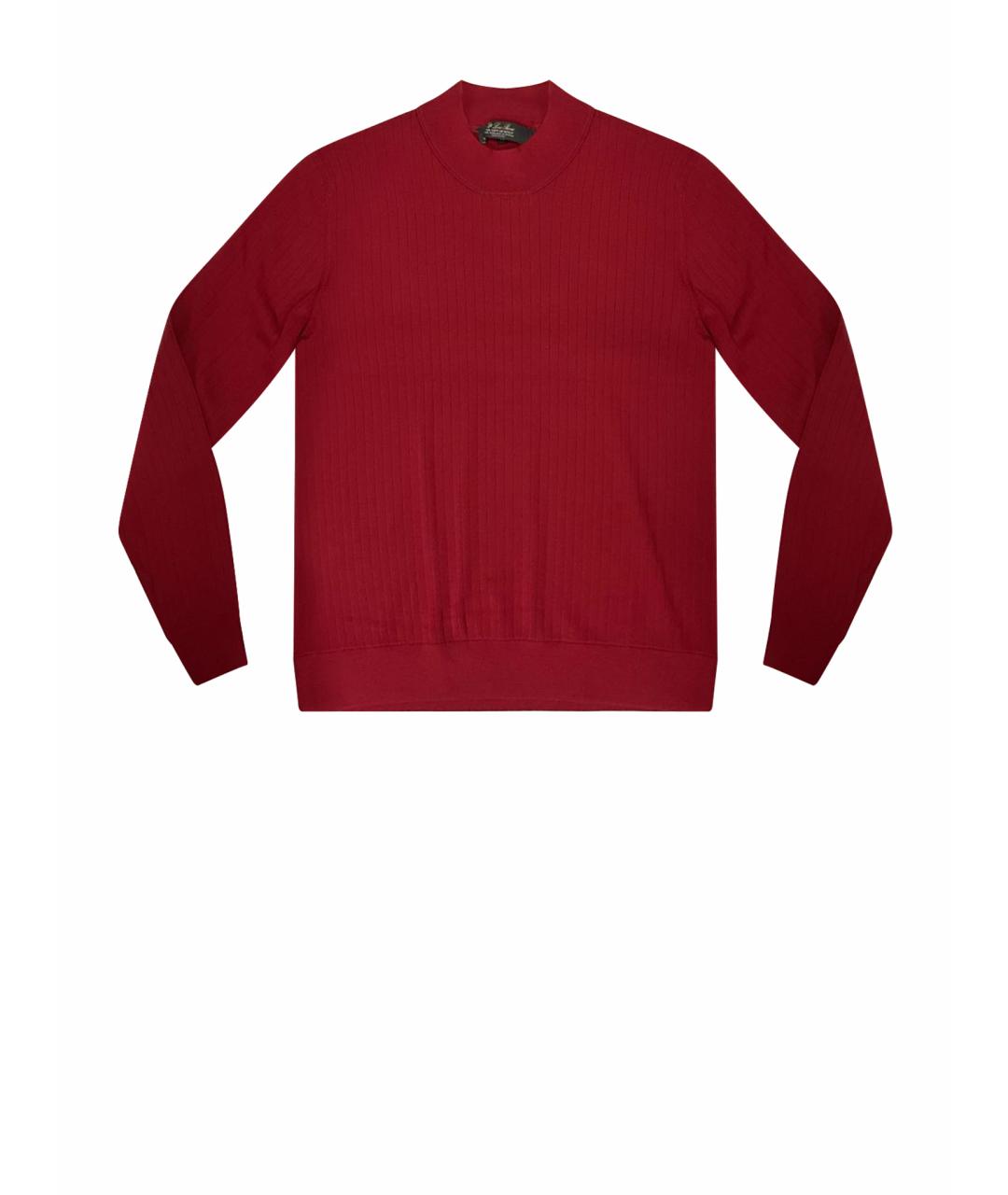 LORO PIANA Коричневая шерстяная водолазка, фото 1