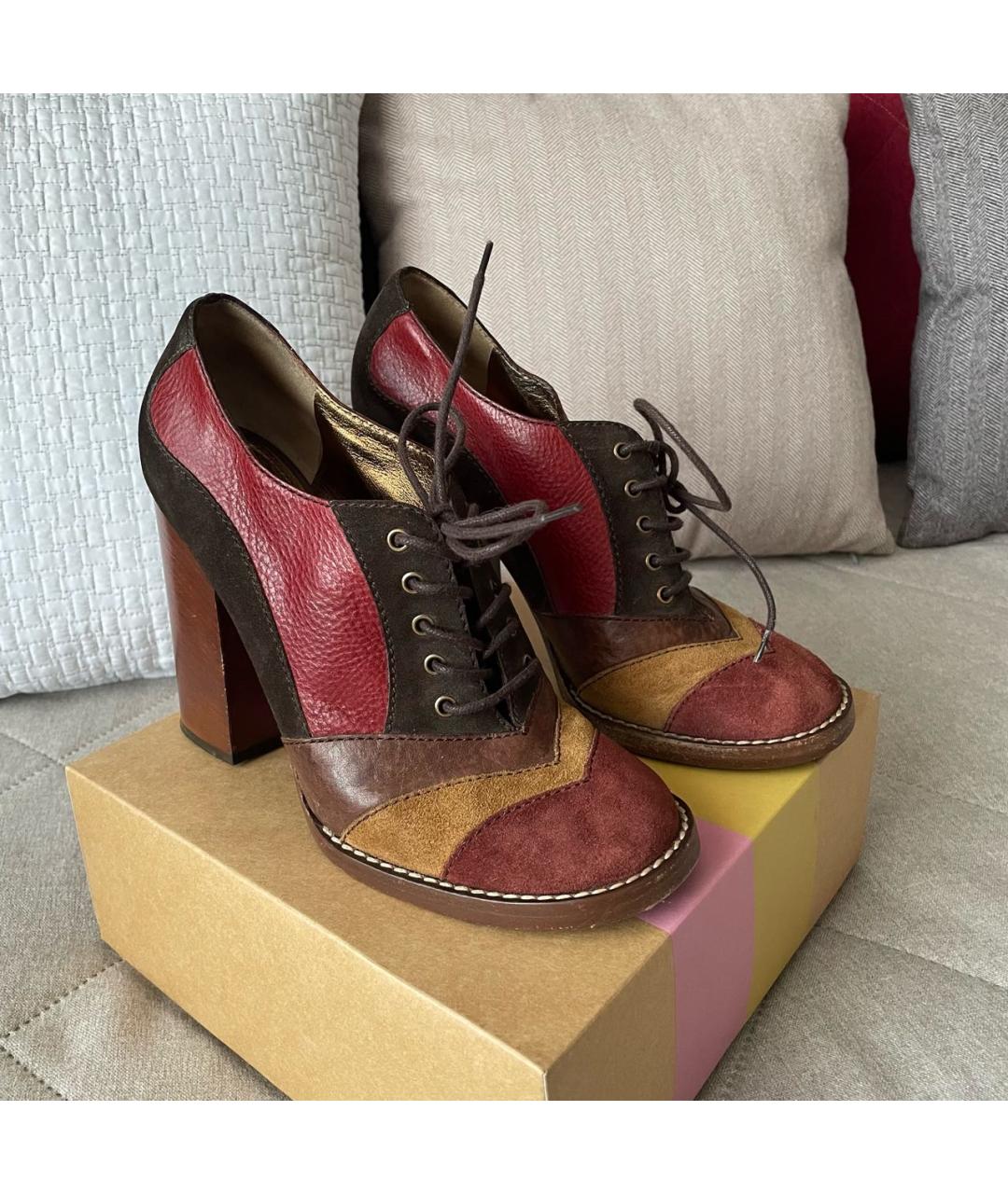 DOLCE&GABBANA Мульти замшевые ботильоны, фото 5