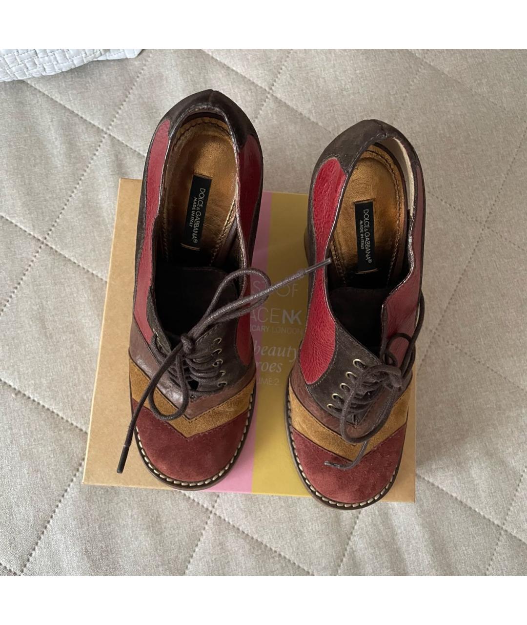 DOLCE&GABBANA Мульти замшевые ботильоны, фото 3