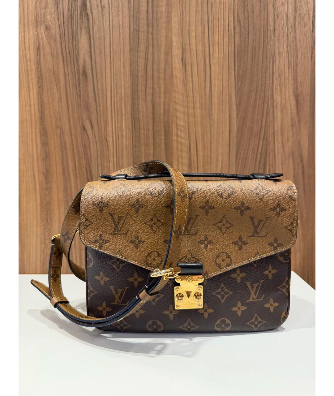 LOUIS VUITTON Коричневая сумка через плечо, фото 7
