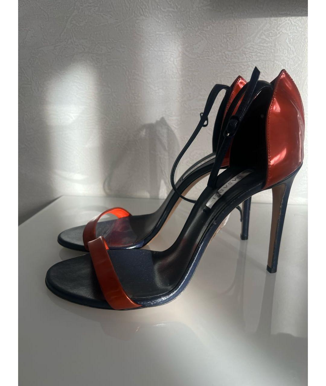 CASADEI Мульти кожаные босоножки, фото 2