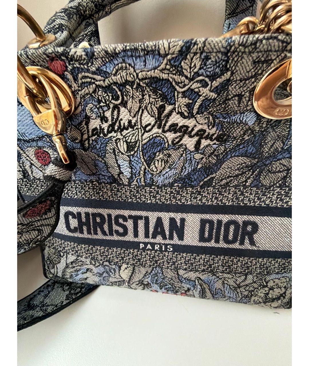 CHRISTIAN DIOR Синяя сумка с короткими ручками, фото 2