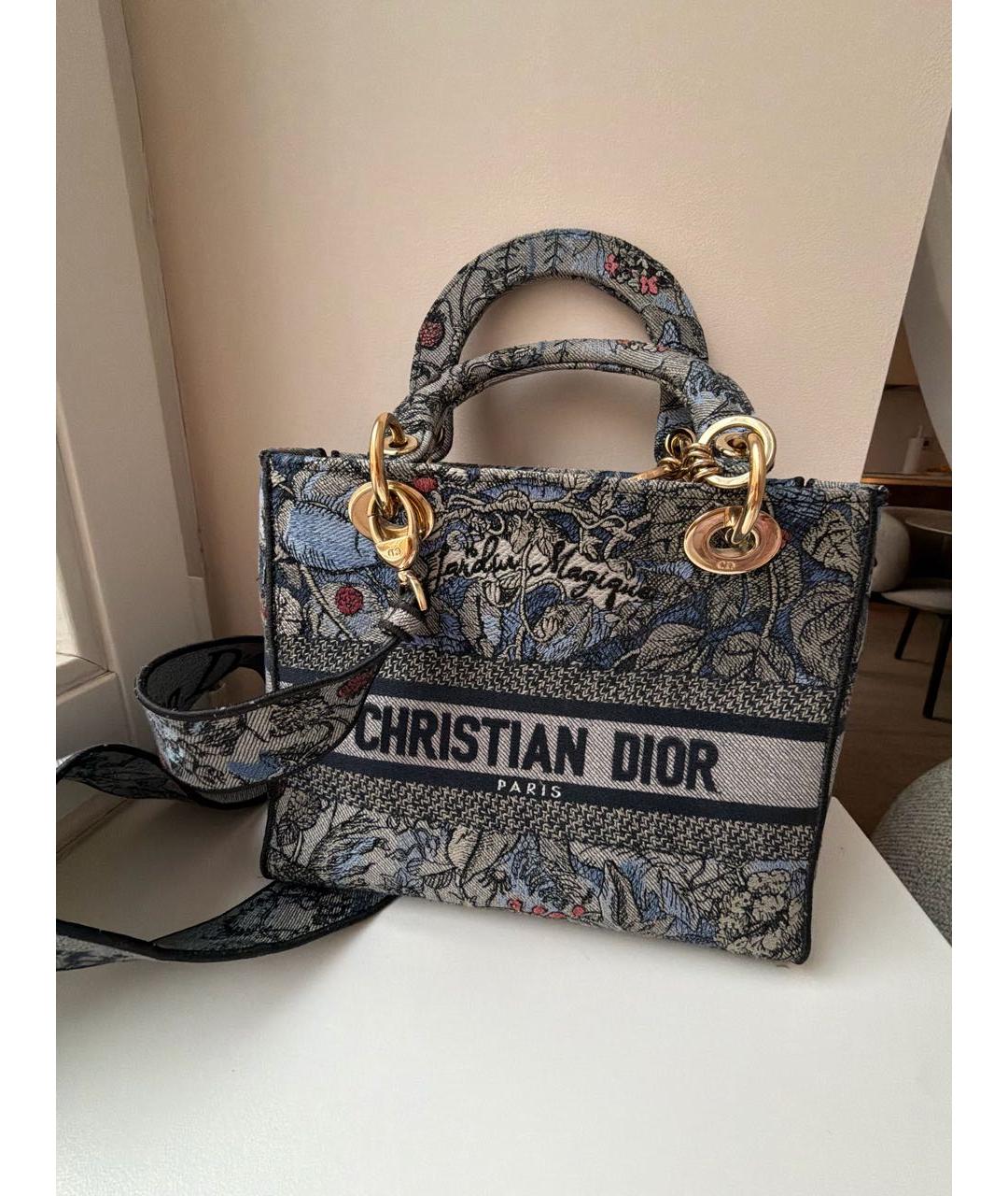 CHRISTIAN DIOR Синяя сумка с короткими ручками, фото 5