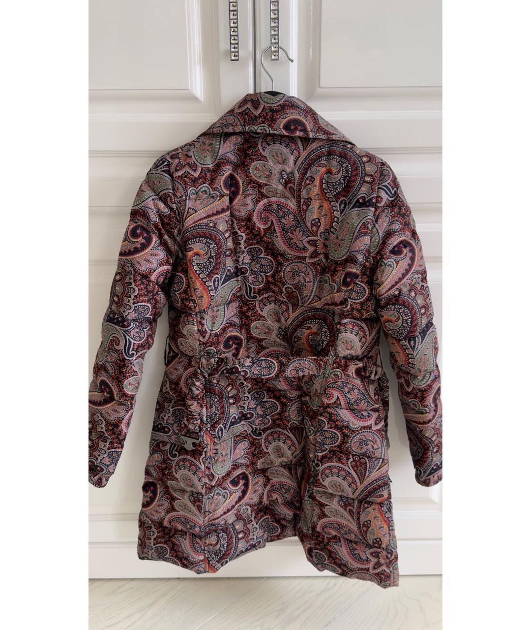 ETRO Бордовый полиэстеровый пуховик, фото 6