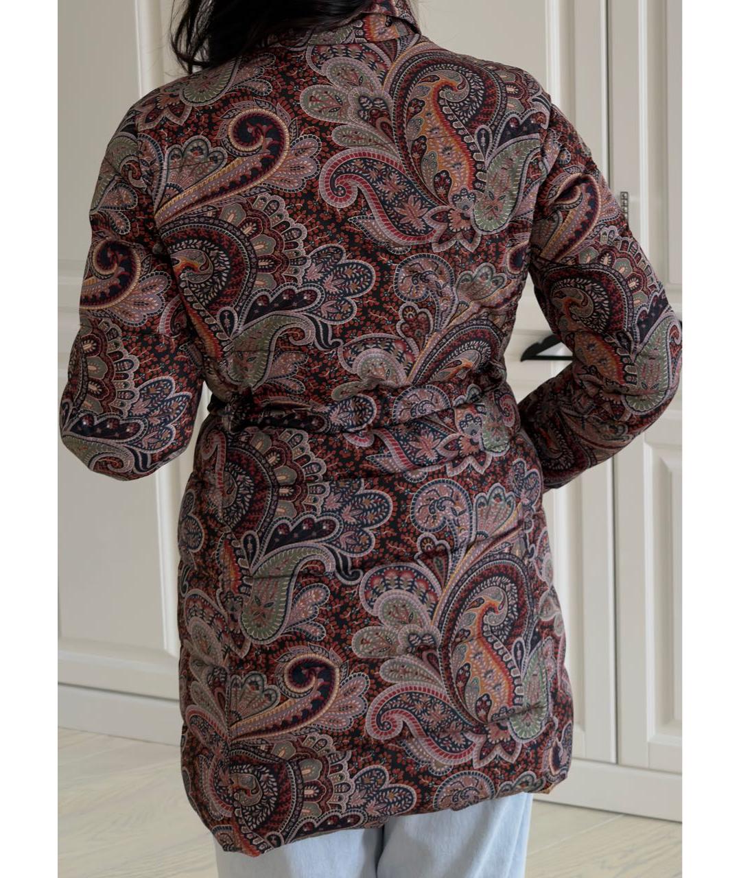 ETRO Бордовый полиэстеровый пуховик, фото 2