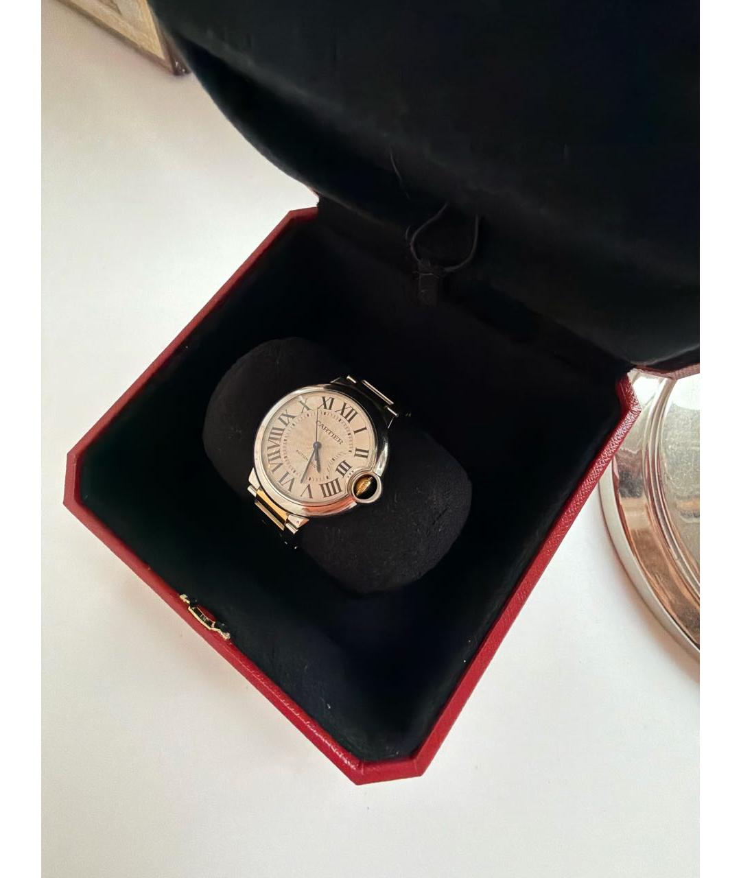 CARTIER Белые металлические часы, фото 3