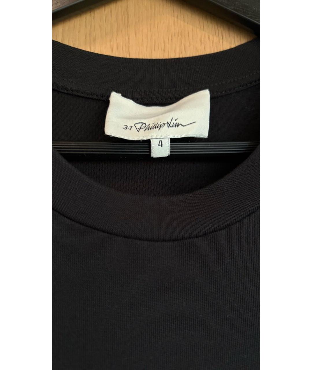 3.1 PHILLIP LIM Темно-синее вискозное повседневное платье, фото 3