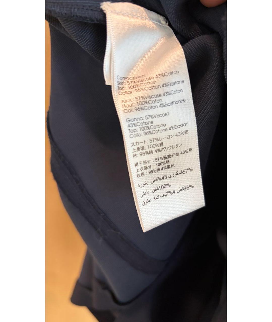 3.1 PHILLIP LIM Темно-синее вискозное повседневное платье, фото 6