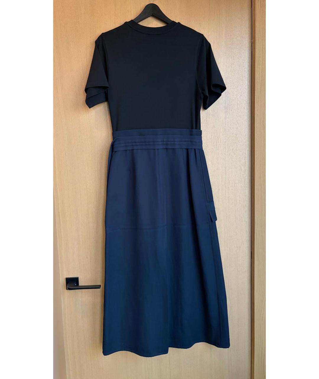 3.1 PHILLIP LIM Темно-синее вискозное повседневное платье, фото 2