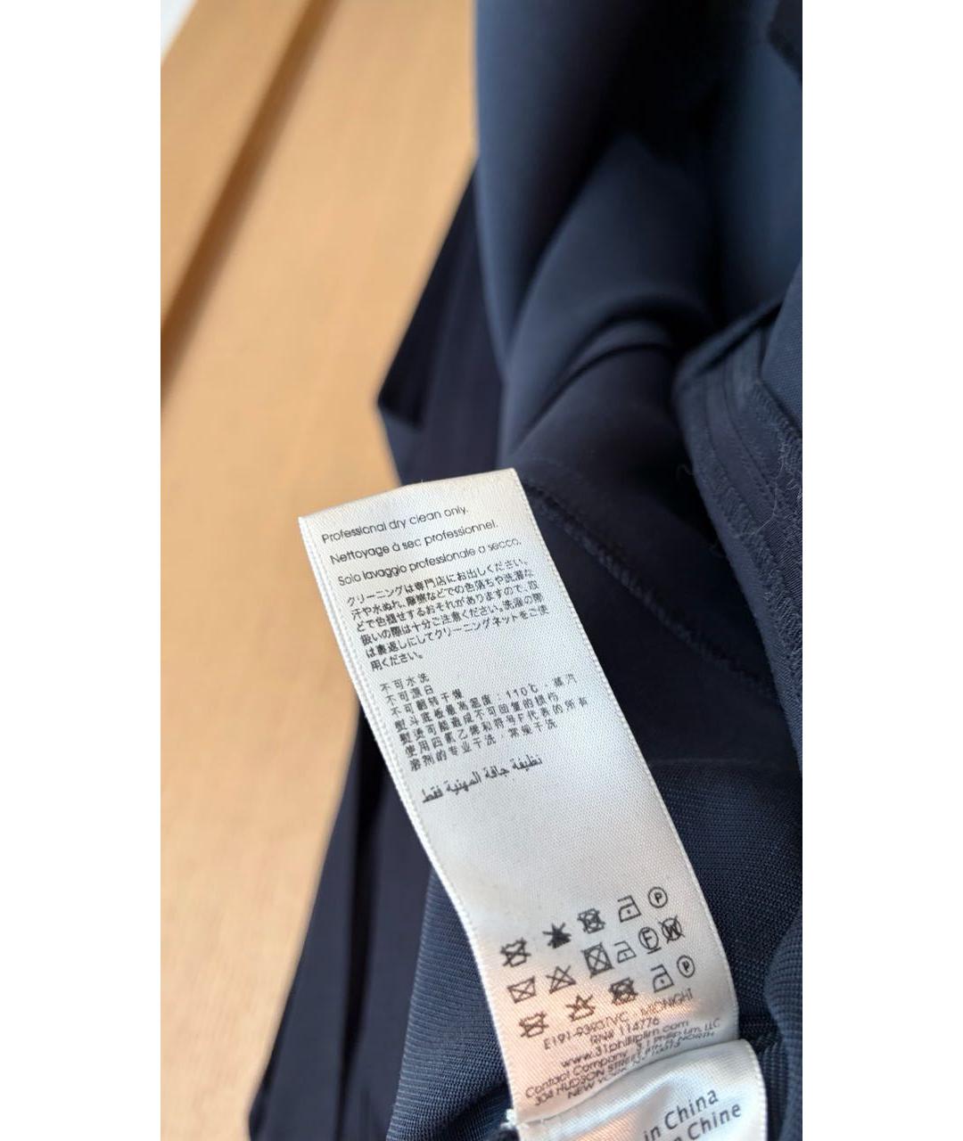 3.1 PHILLIP LIM Темно-синее вискозное повседневное платье, фото 5