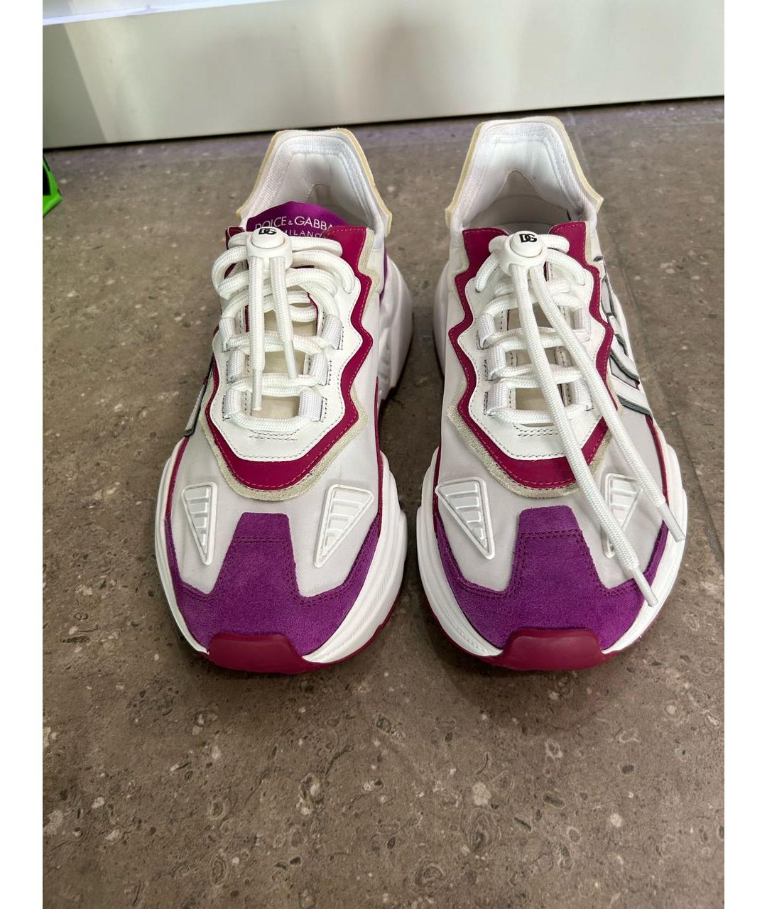 DOLCE&GABBANA Мульти текстильные кроссовки, фото 2