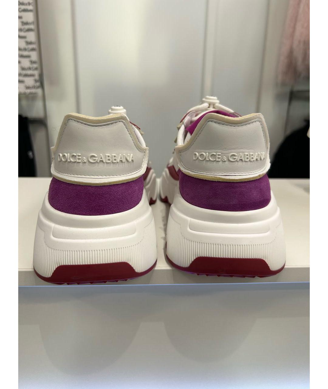 DOLCE&GABBANA Мульти текстильные кроссовки, фото 4