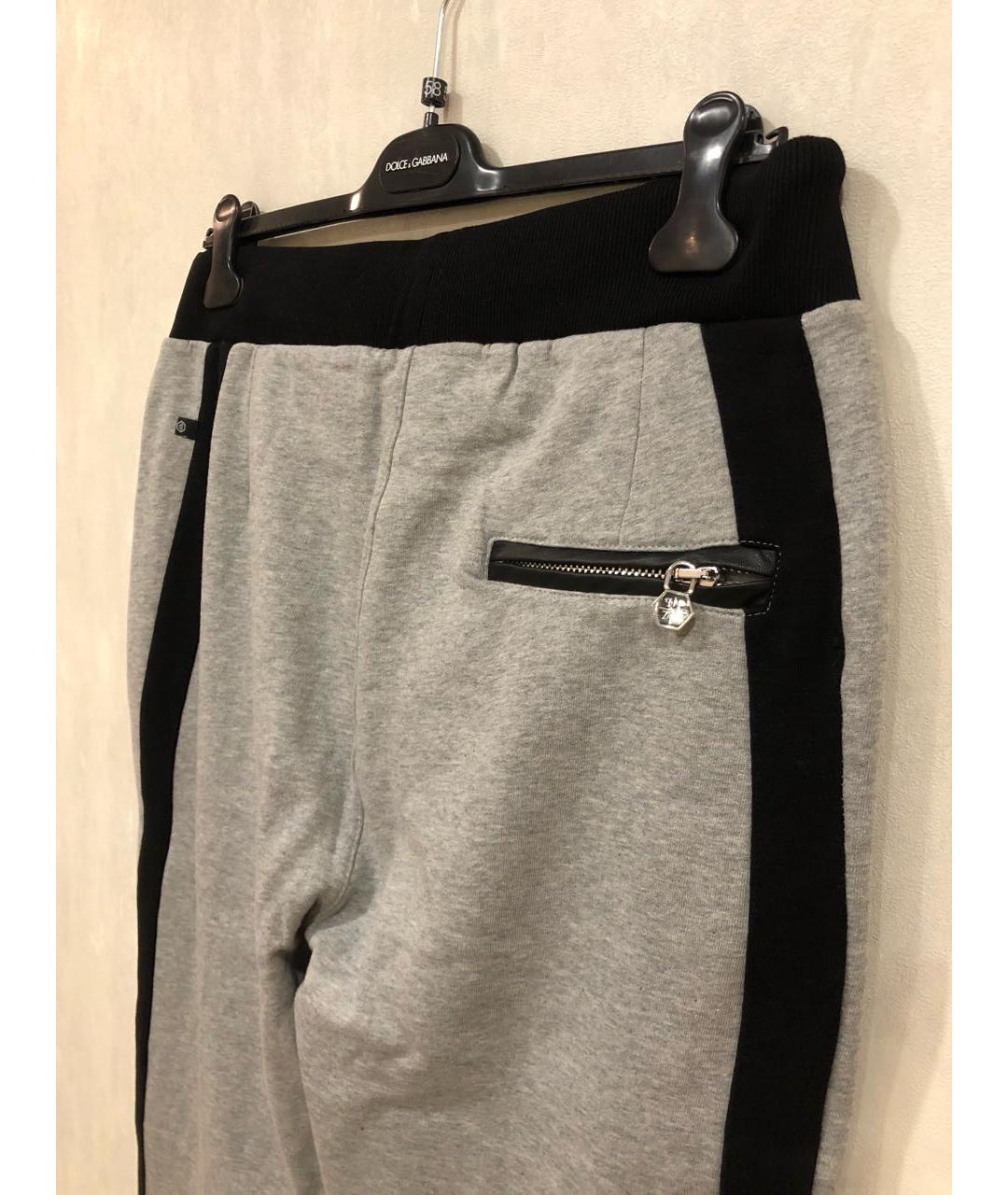 PHILIPP PLEIN Мульти хлопковые повседневные брюки, фото 7