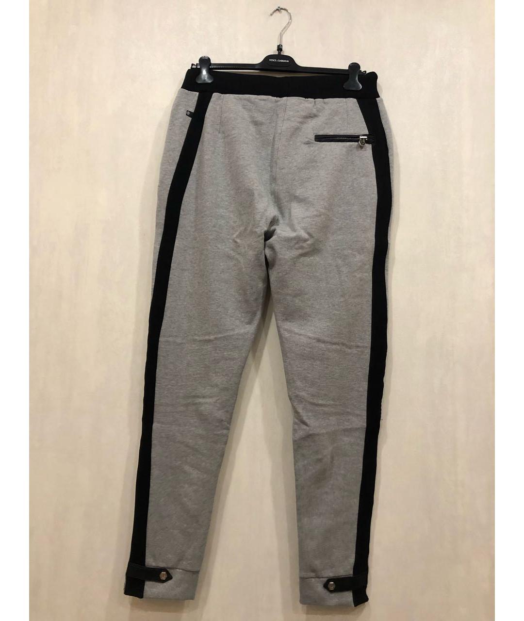 PHILIPP PLEIN Мульти хлопковые повседневные брюки, фото 5