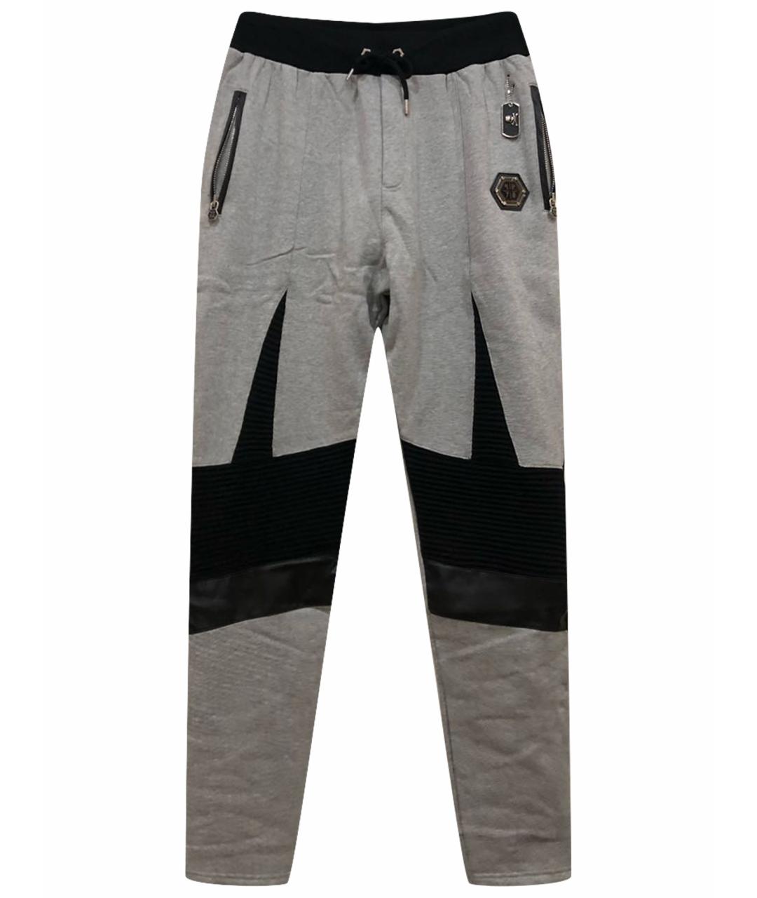 PHILIPP PLEIN Мульти хлопковые повседневные брюки, фото 1