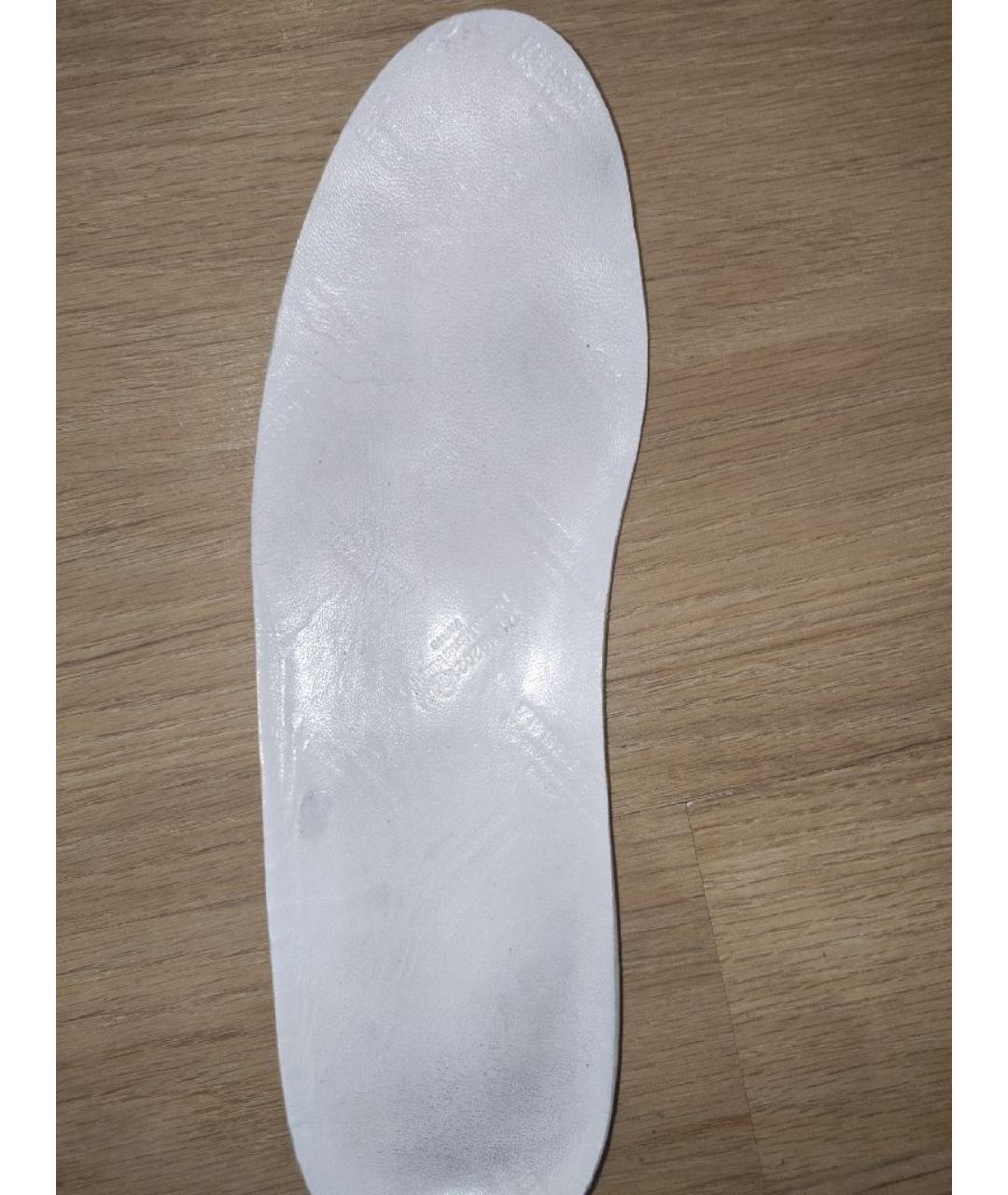 MAISON MARGIELA Черные кожаные высокие кроссовки / кеды, фото 5