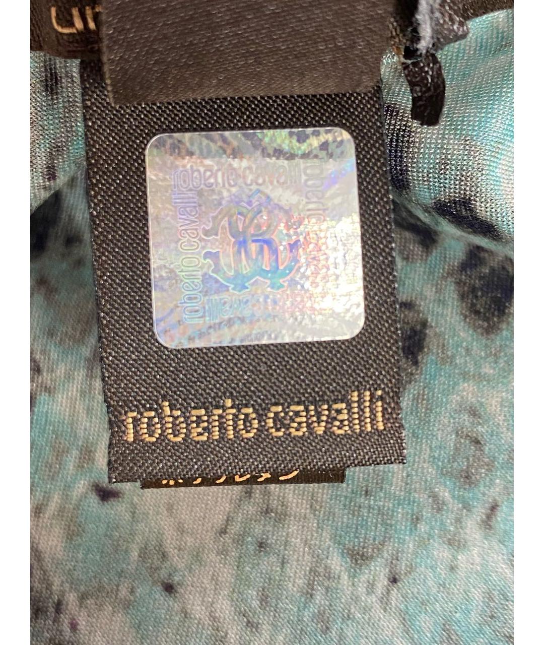 ROBERTO CAVALLI Зеленая полиамидовая майка, фото 6