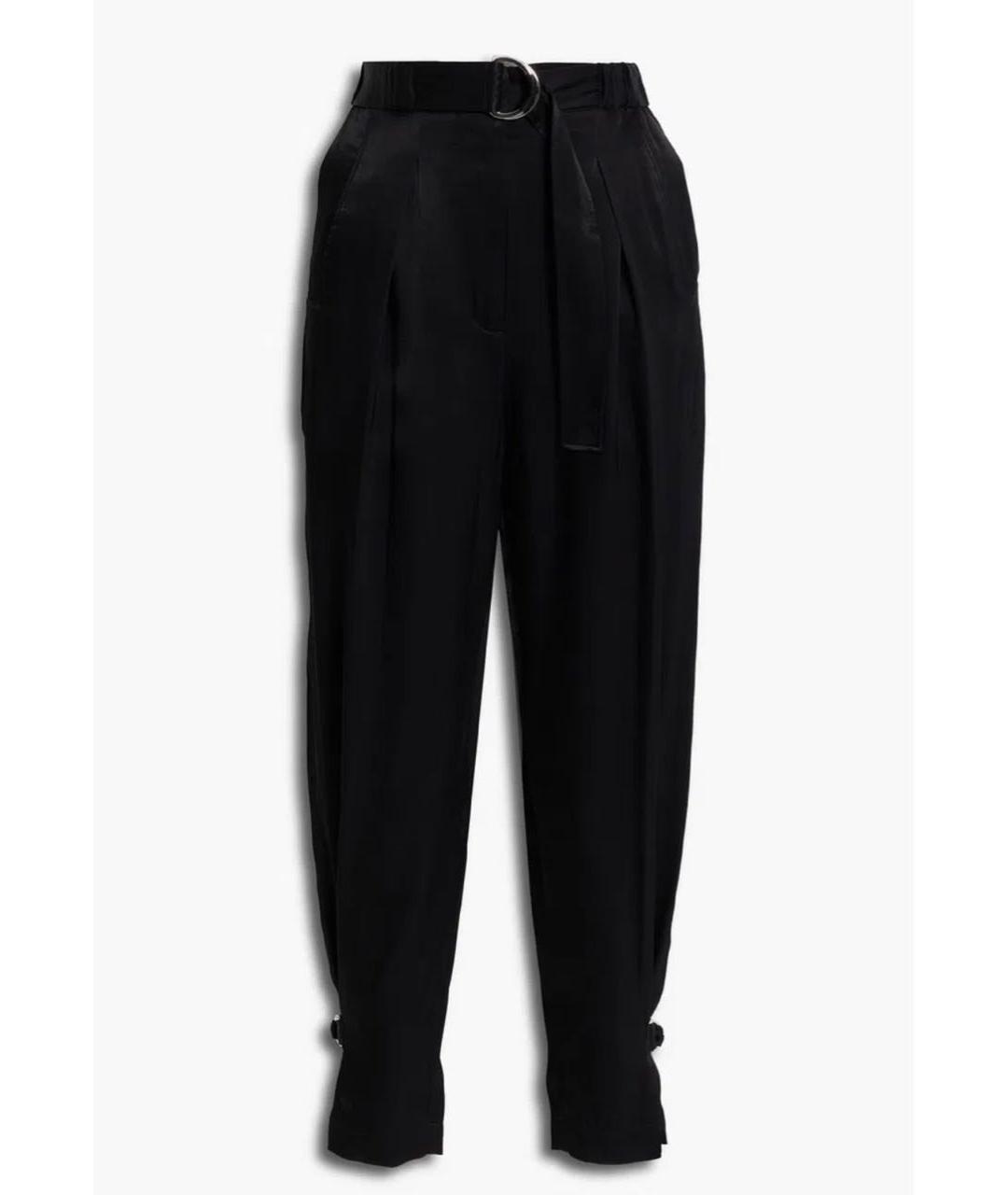 3.1 PHILLIP LIM Черные вискозные брюки широкие, фото 7