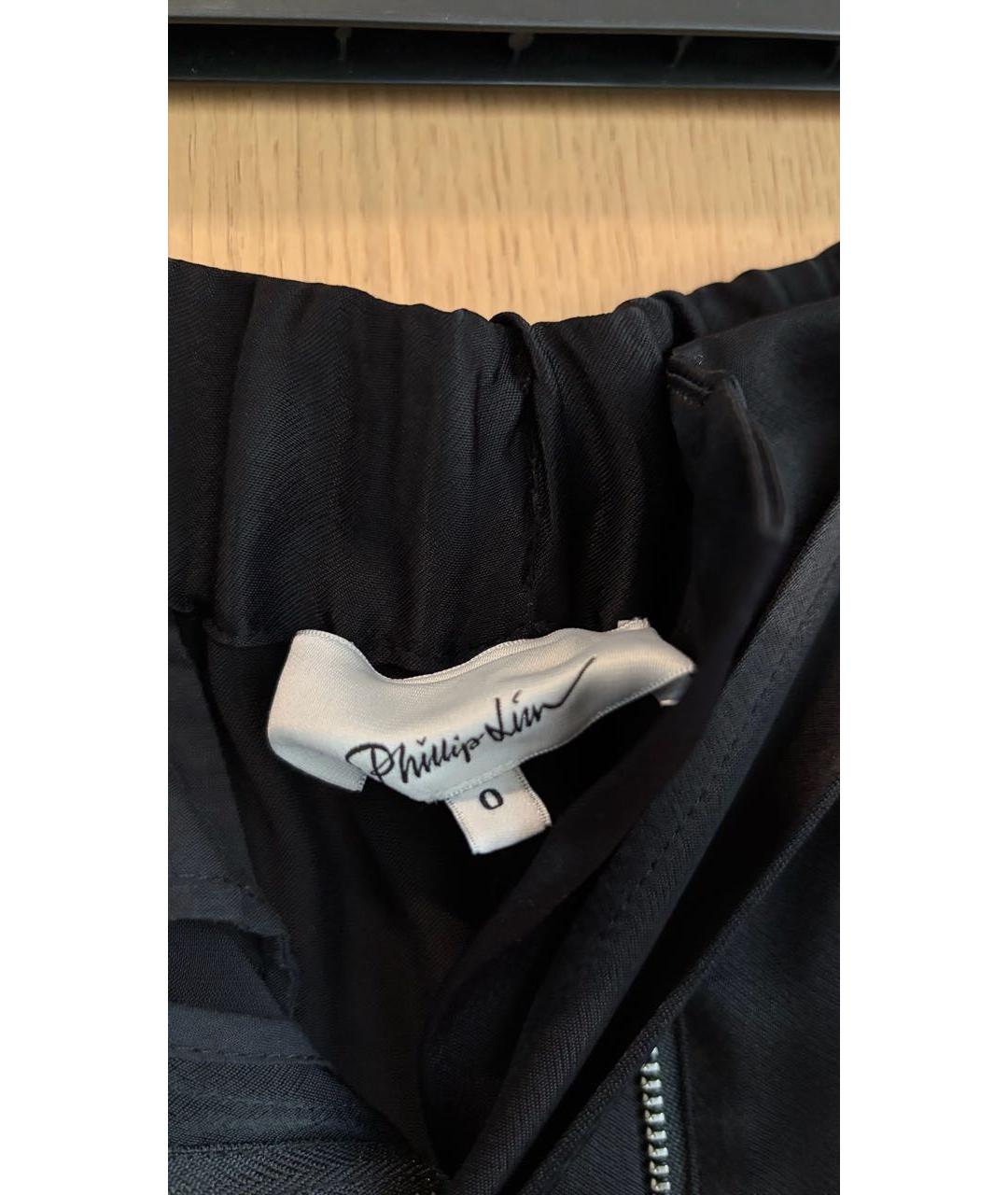 3.1 PHILLIP LIM Черные вискозные брюки широкие, фото 3