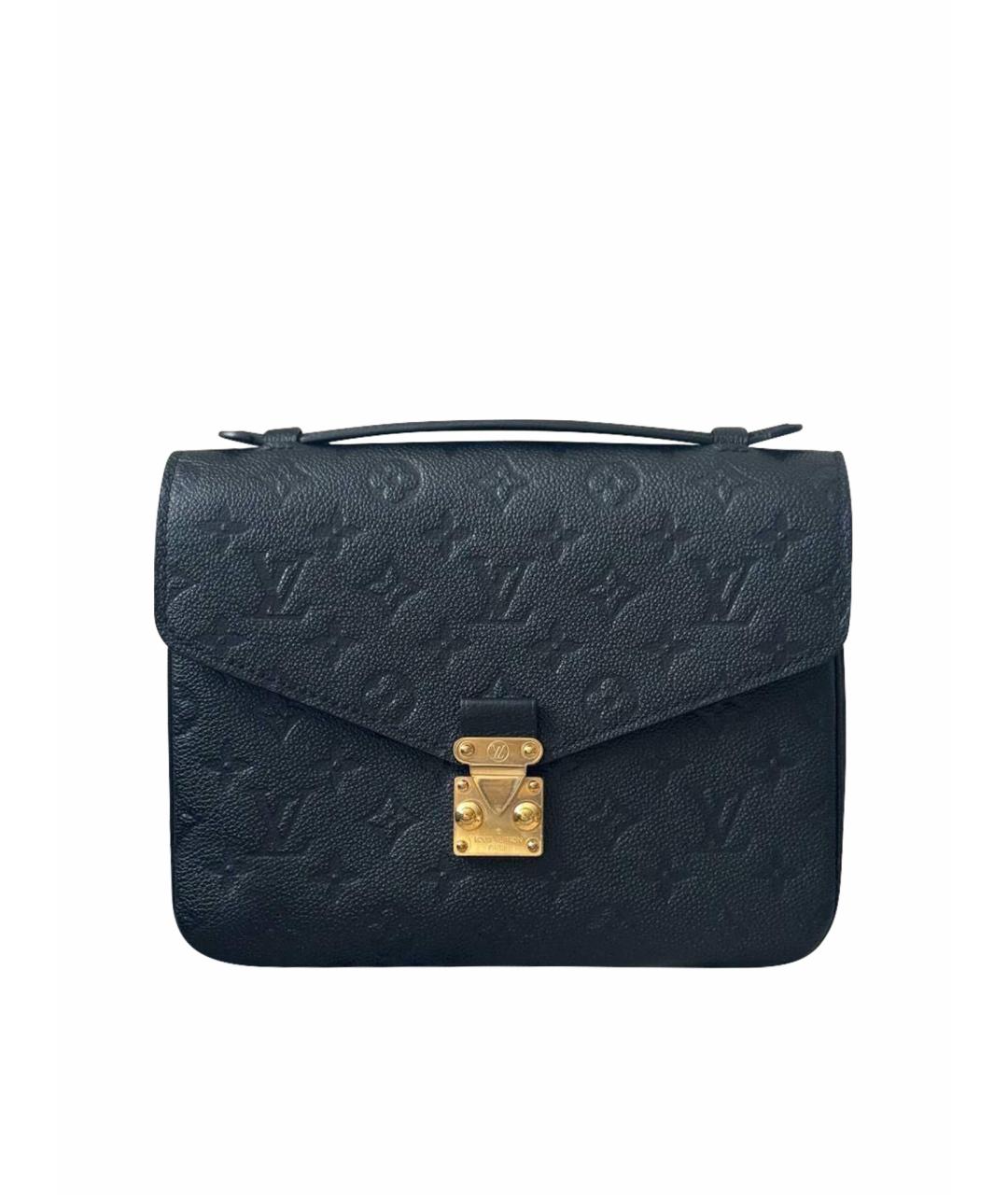 LOUIS VUITTON Черная кожаная сумка через плечо, фото 1