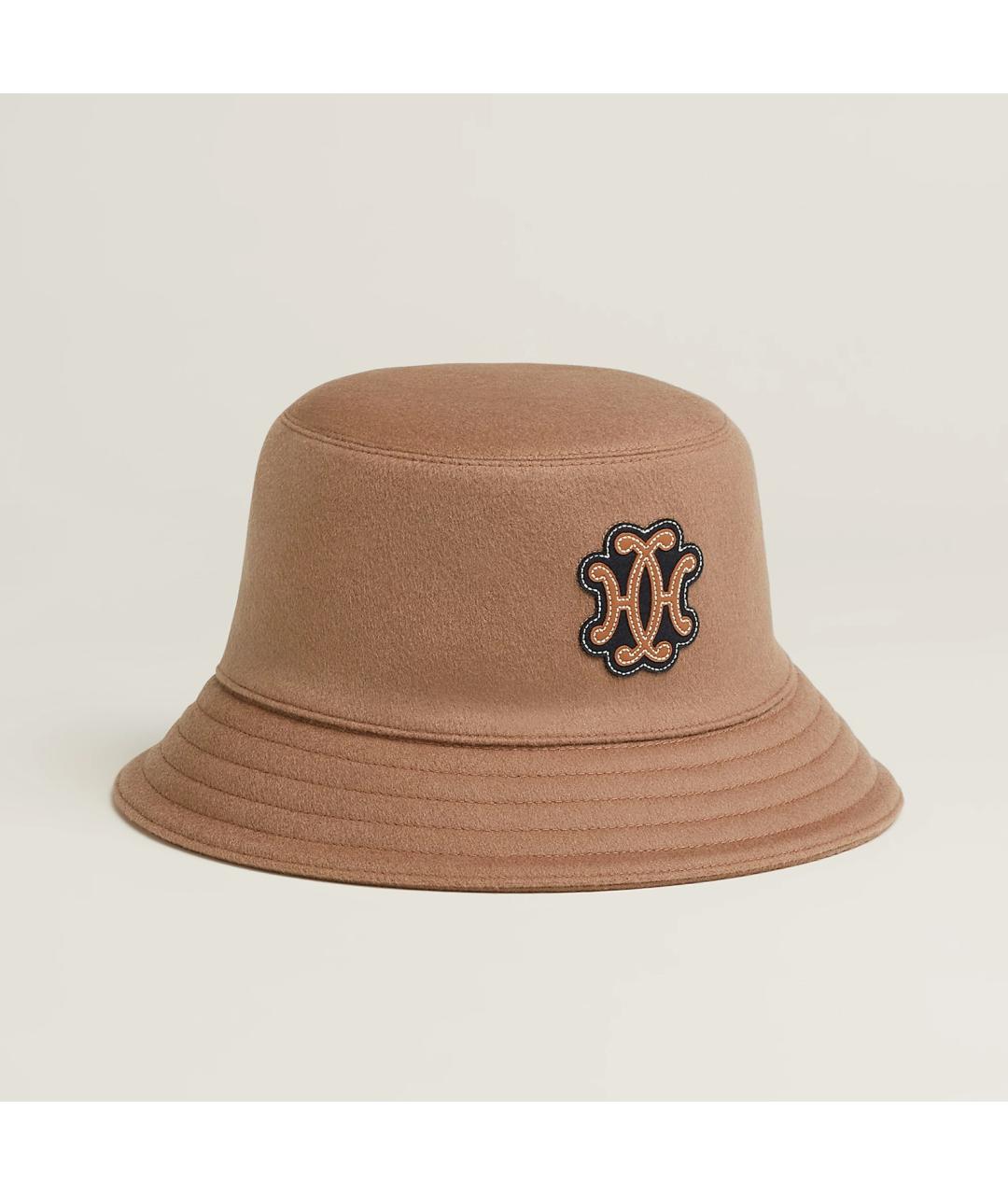 HERMES Бежевая кашемировая шляпа, фото 7