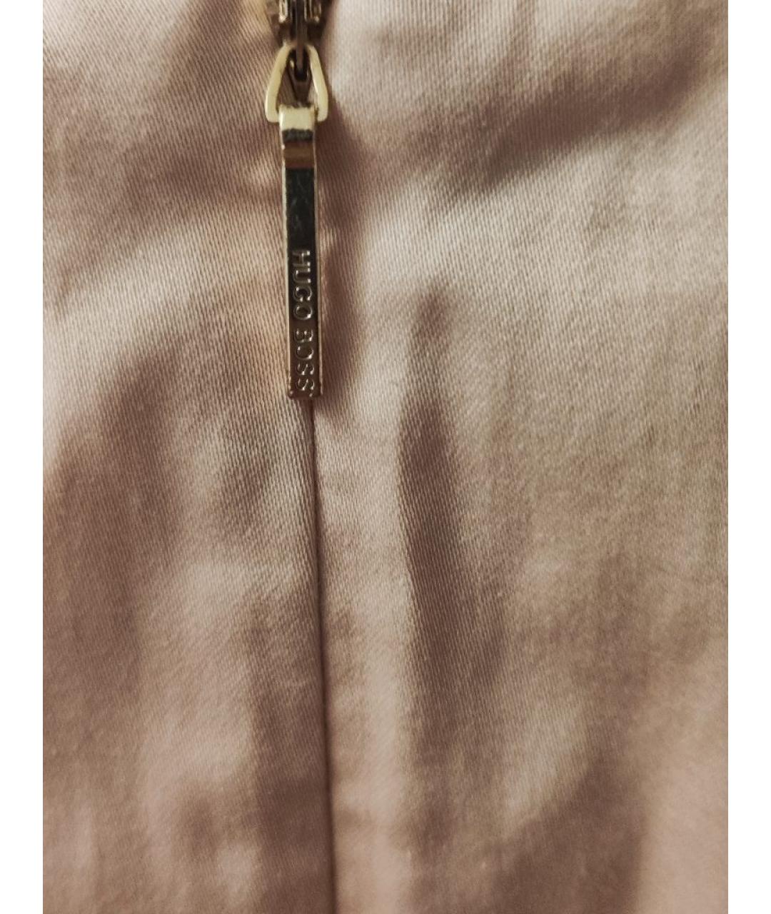 HUGO BOSS Розовое хлопковое повседневное платье, фото 4