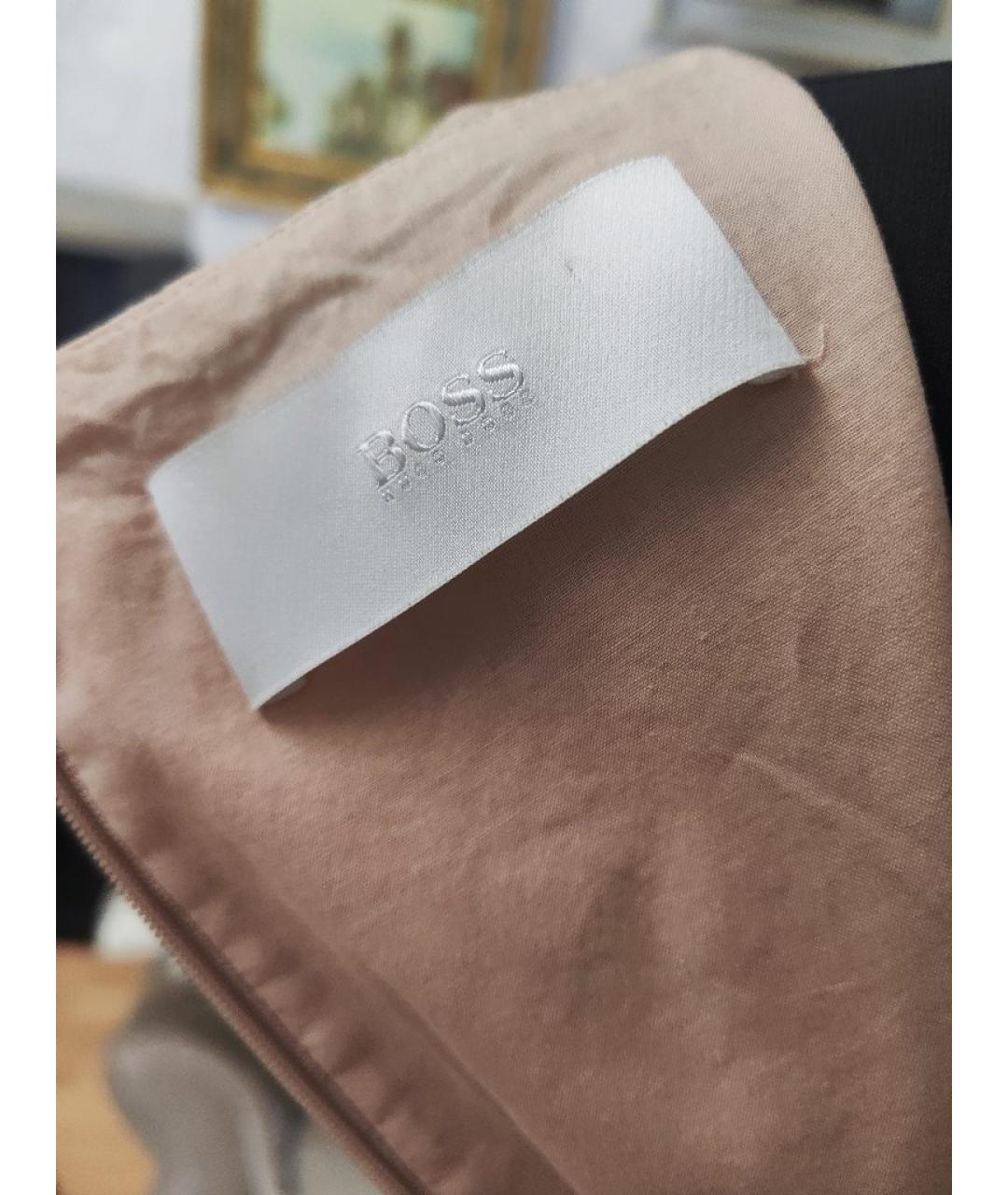 HUGO BOSS Розовое хлопковое повседневное платье, фото 5