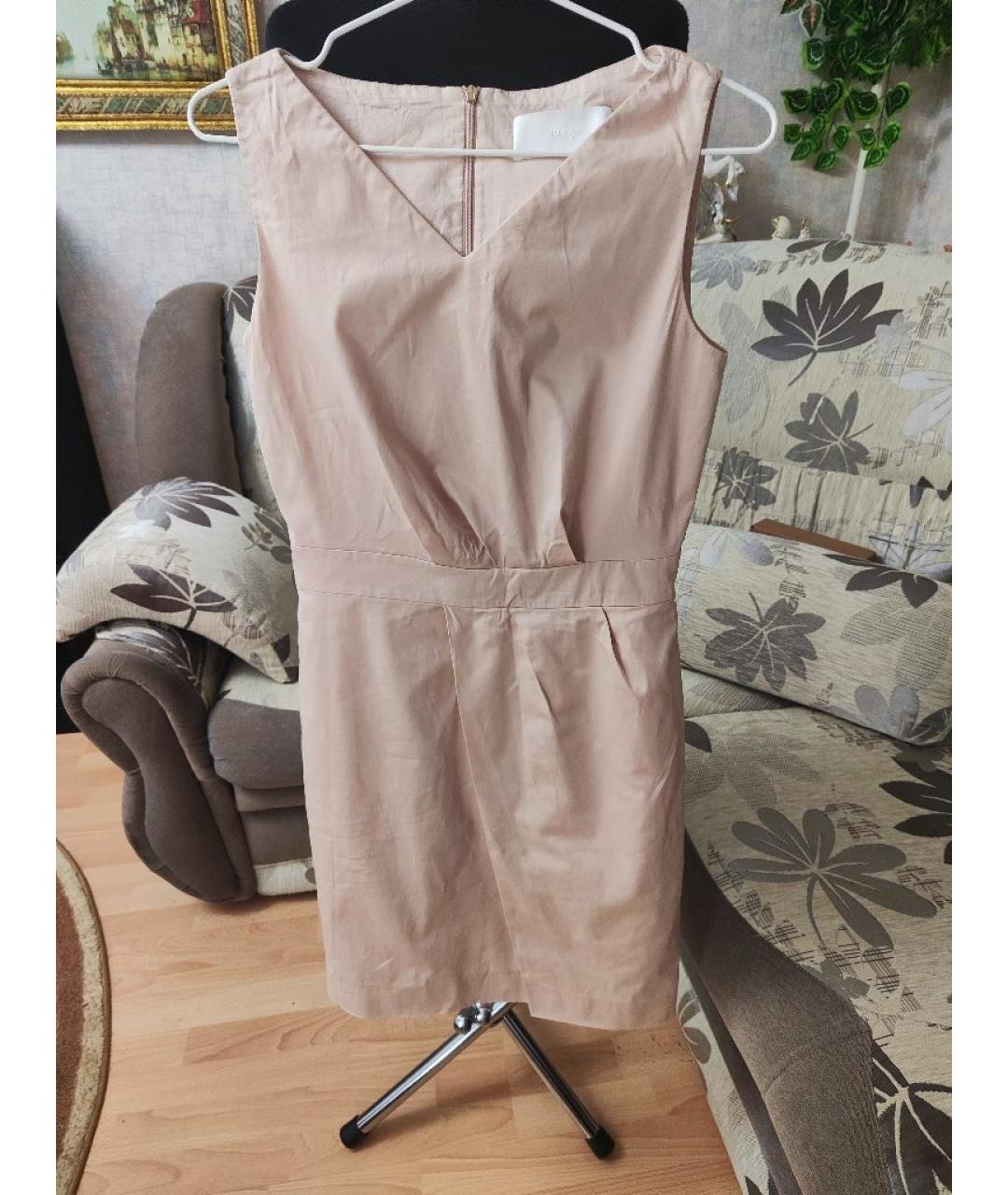 HUGO BOSS Розовое хлопковое повседневное платье, фото 6