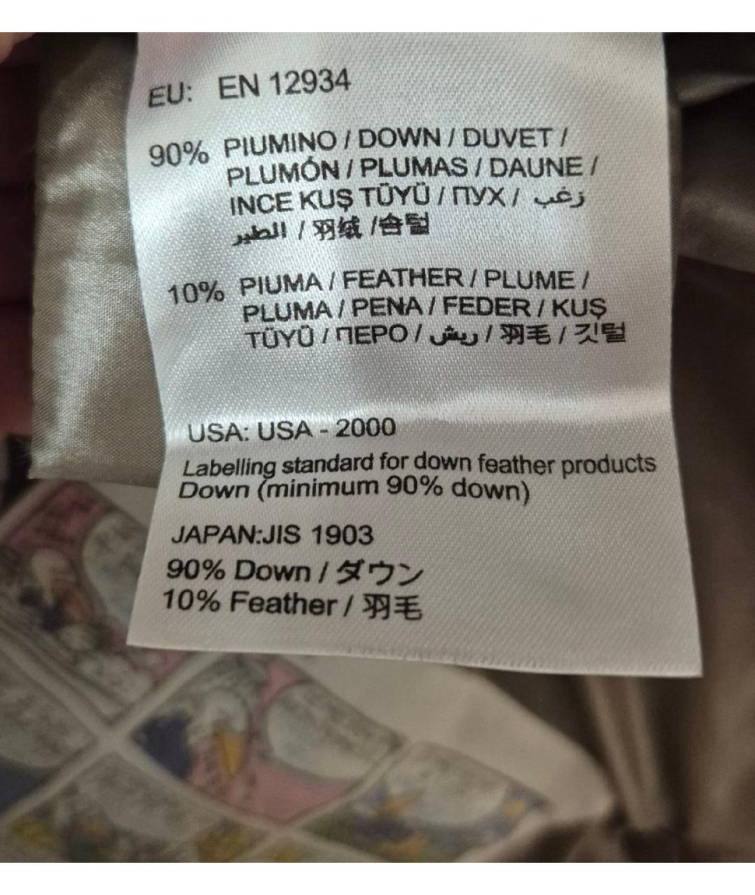 MONCLER Бежевая полиамидовая куртка, фото 7