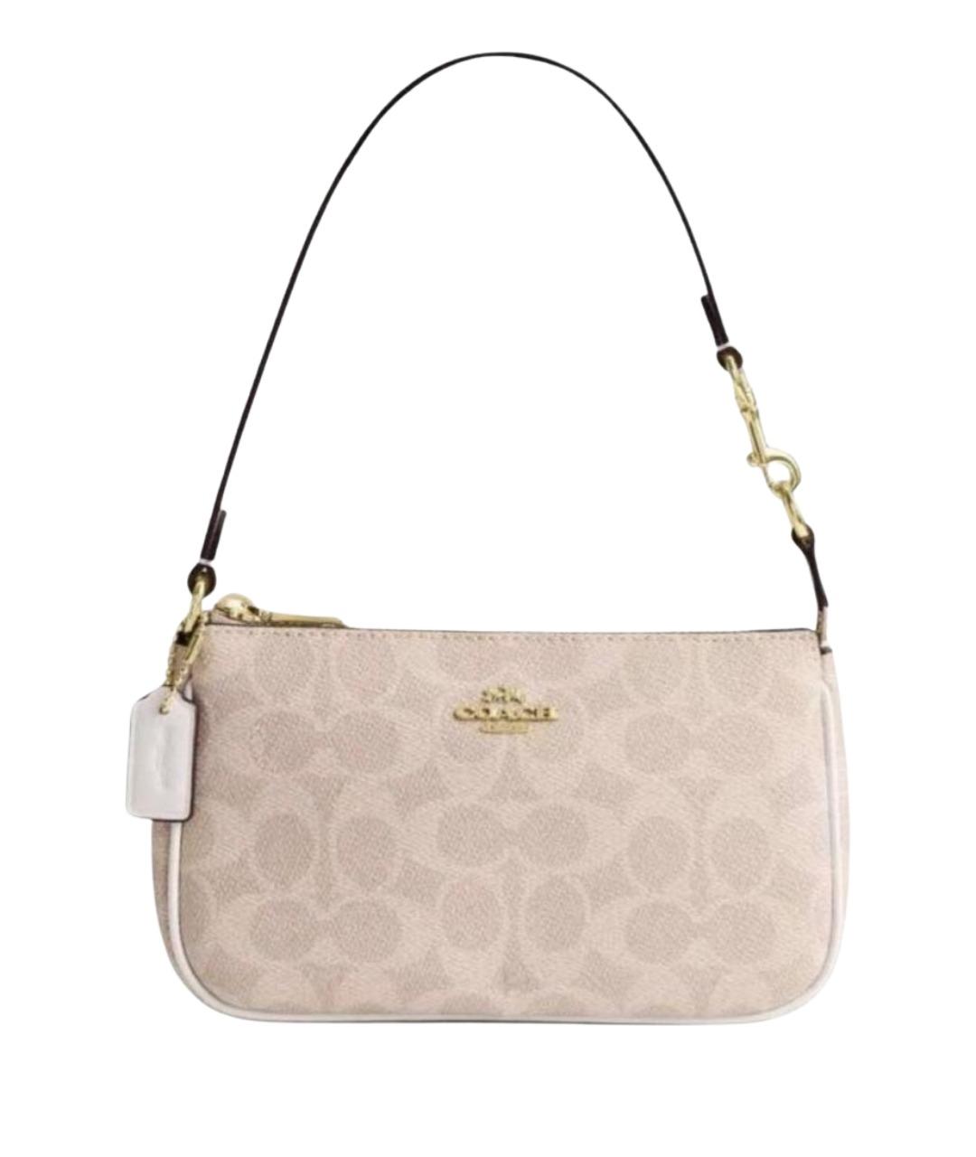 COACH Бежевая сумка с короткими ручками, фото 1