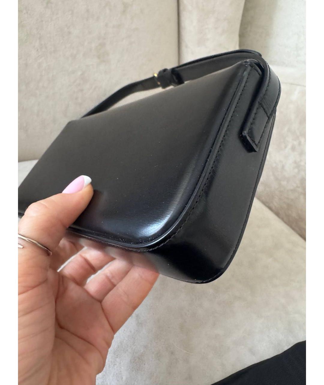 CELINE Черная кожаная сумка через плечо, фото 6