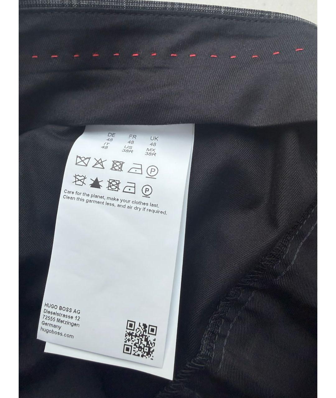 HUGO Серый повседневный костюм, фото 7