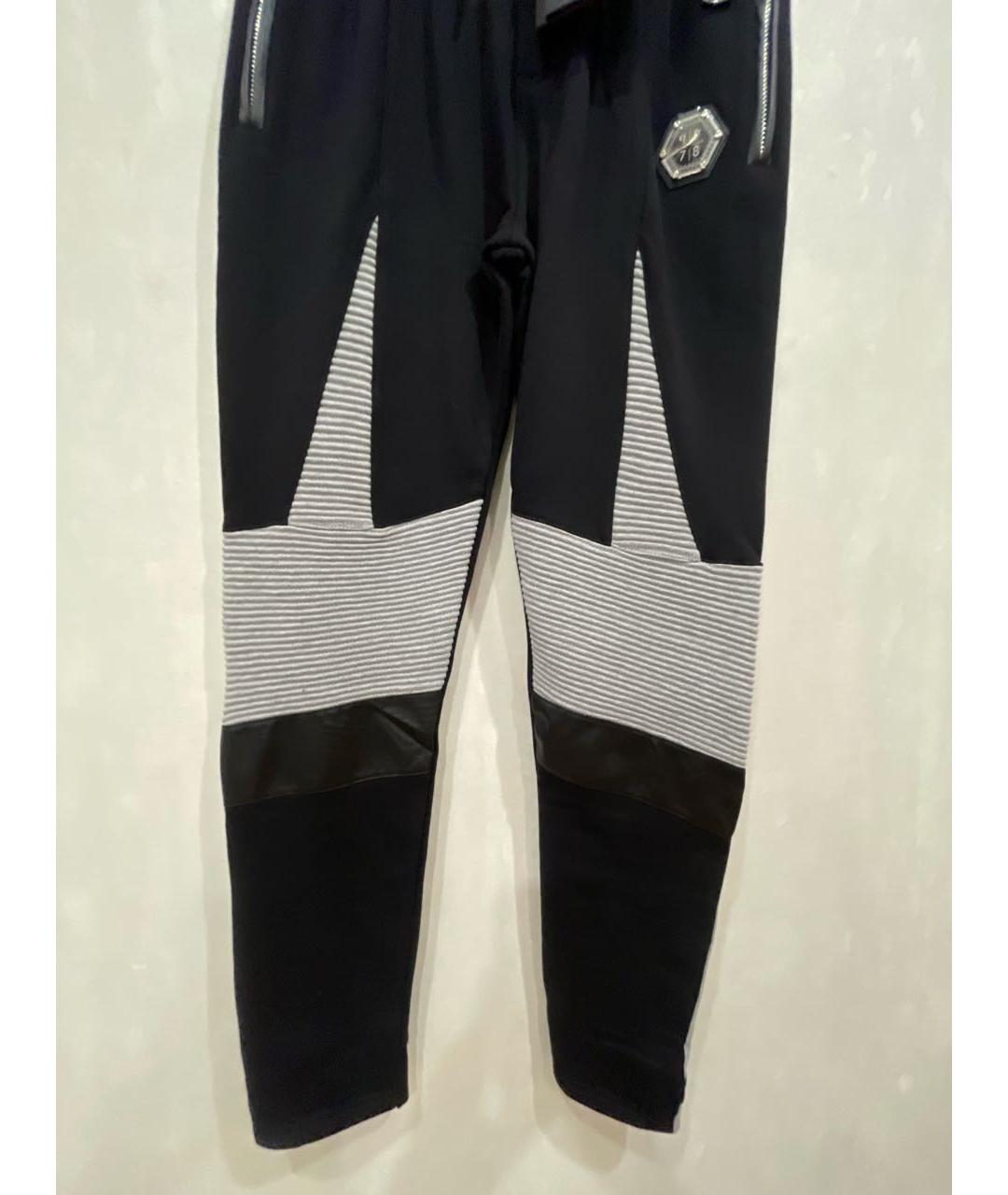 PHILIPP PLEIN Мульти хлопковые повседневные брюки, фото 4