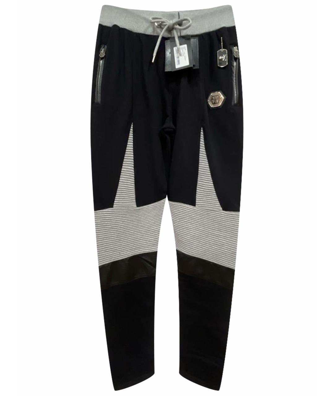 PHILIPP PLEIN Мульти хлопковые повседневные брюки, фото 1