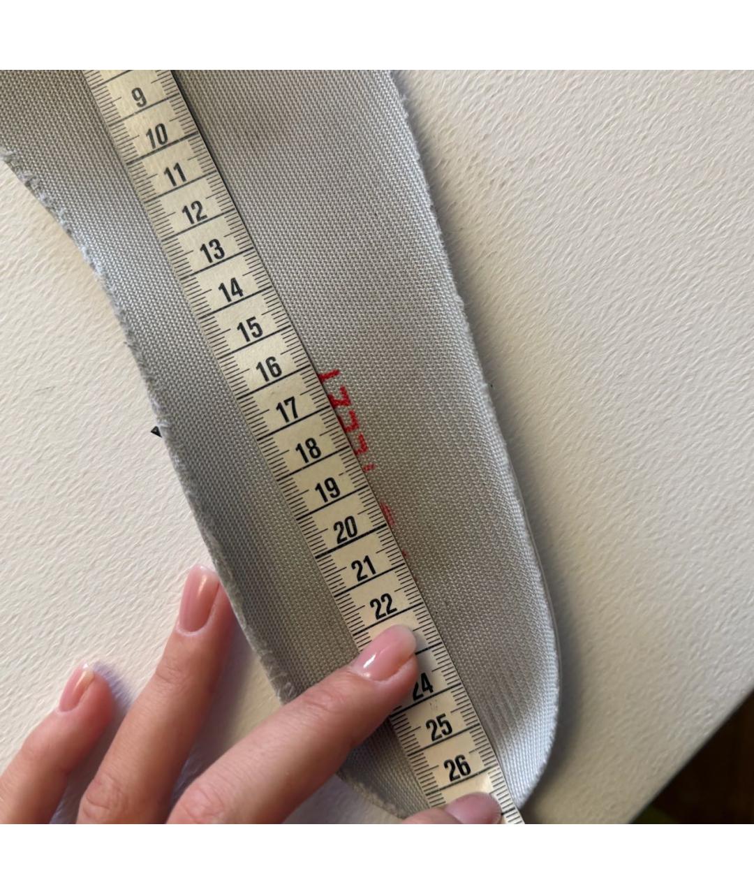 ADIDAS YEEZY Голубые текстильные кроссовки, фото 7